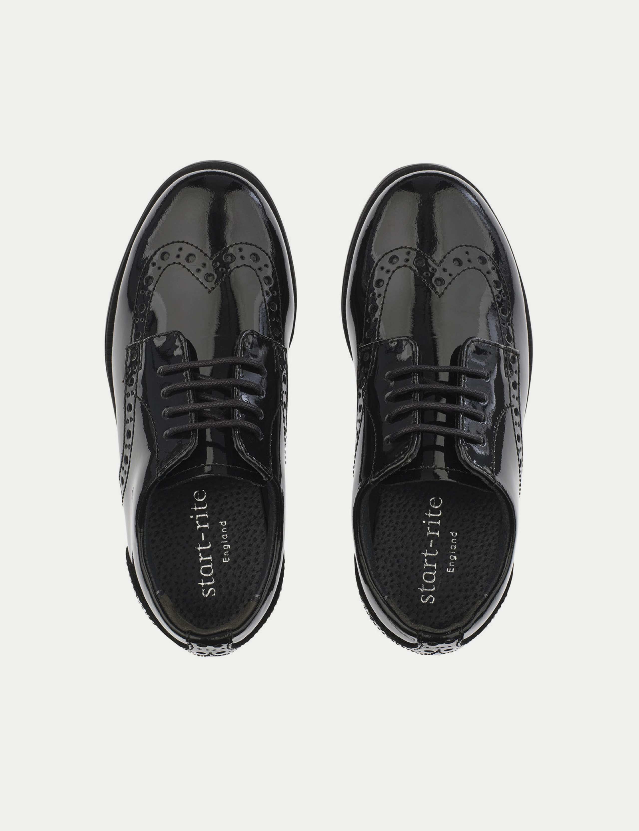 Kids' Patent Brogue School Shoes (5 Large - 9 Large) 4 of 5