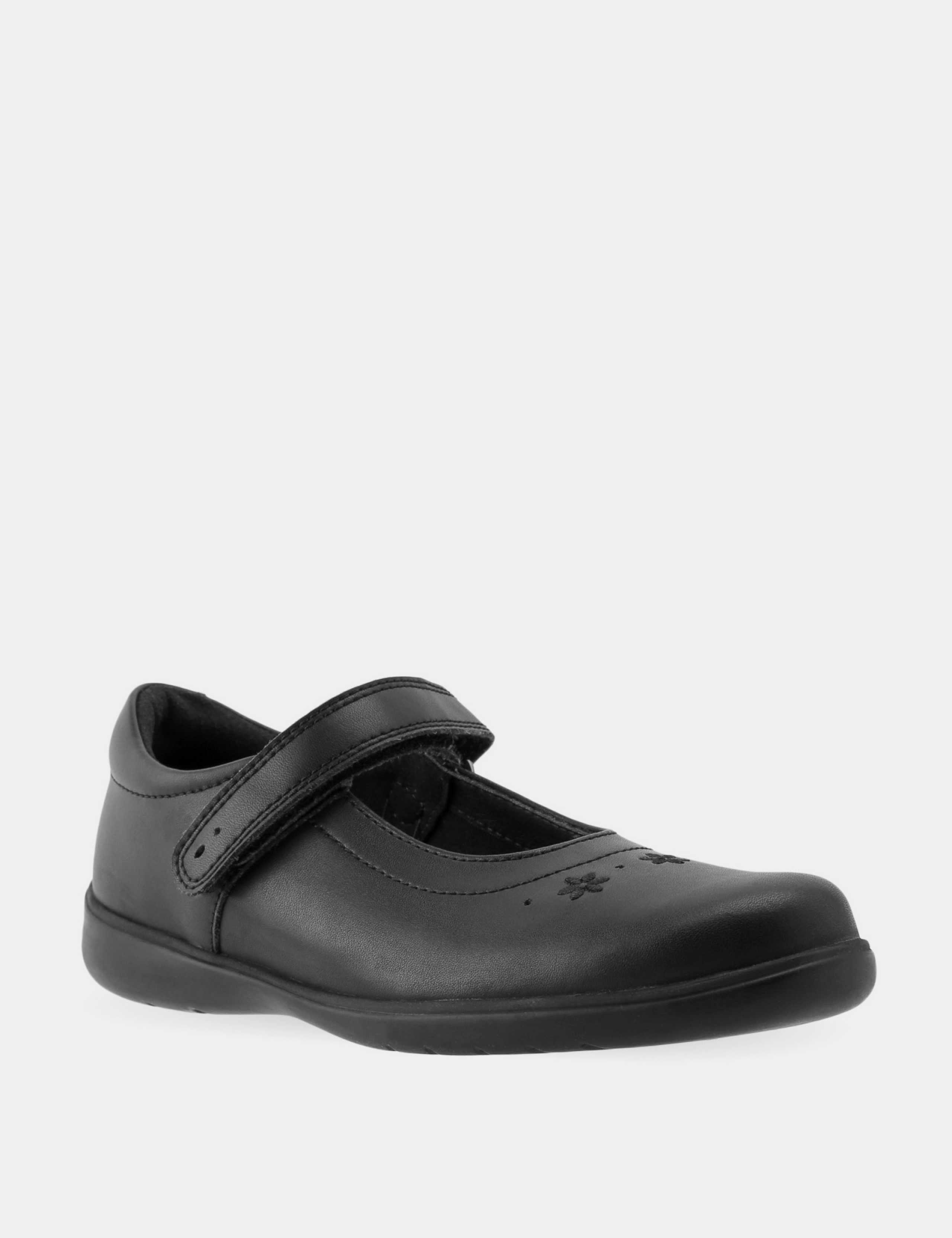 Kids' Mary Jane Riptape Schoolwear Shoes (9 Small - 3½ Large) 2 of 6
