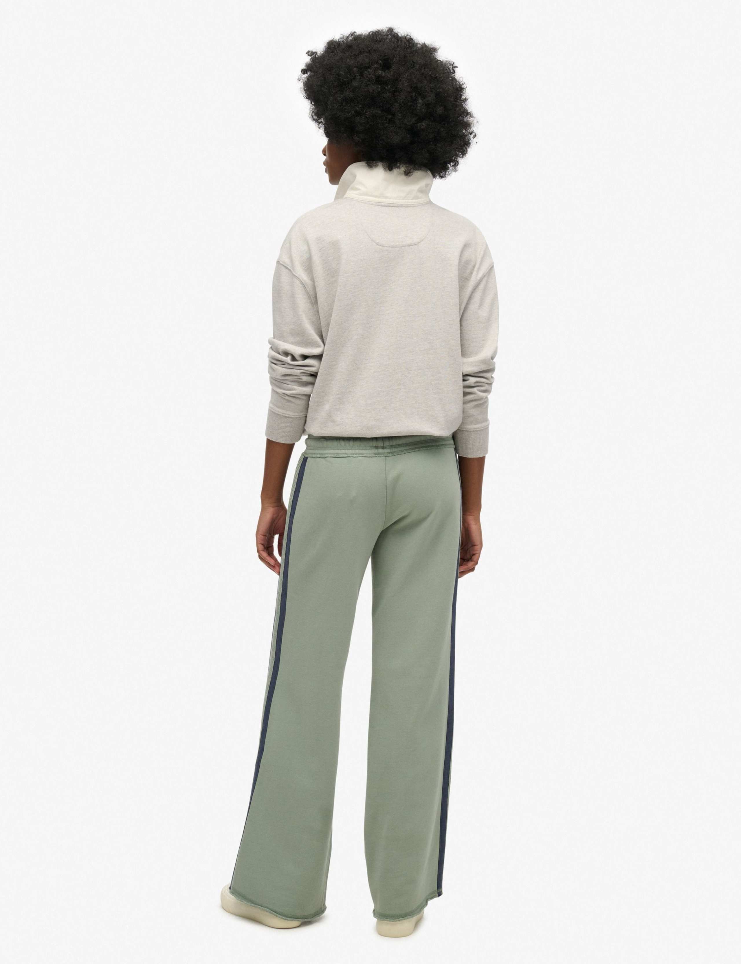 Pure Cotton Side Stripe Straight Leg Joggers 4 of 5