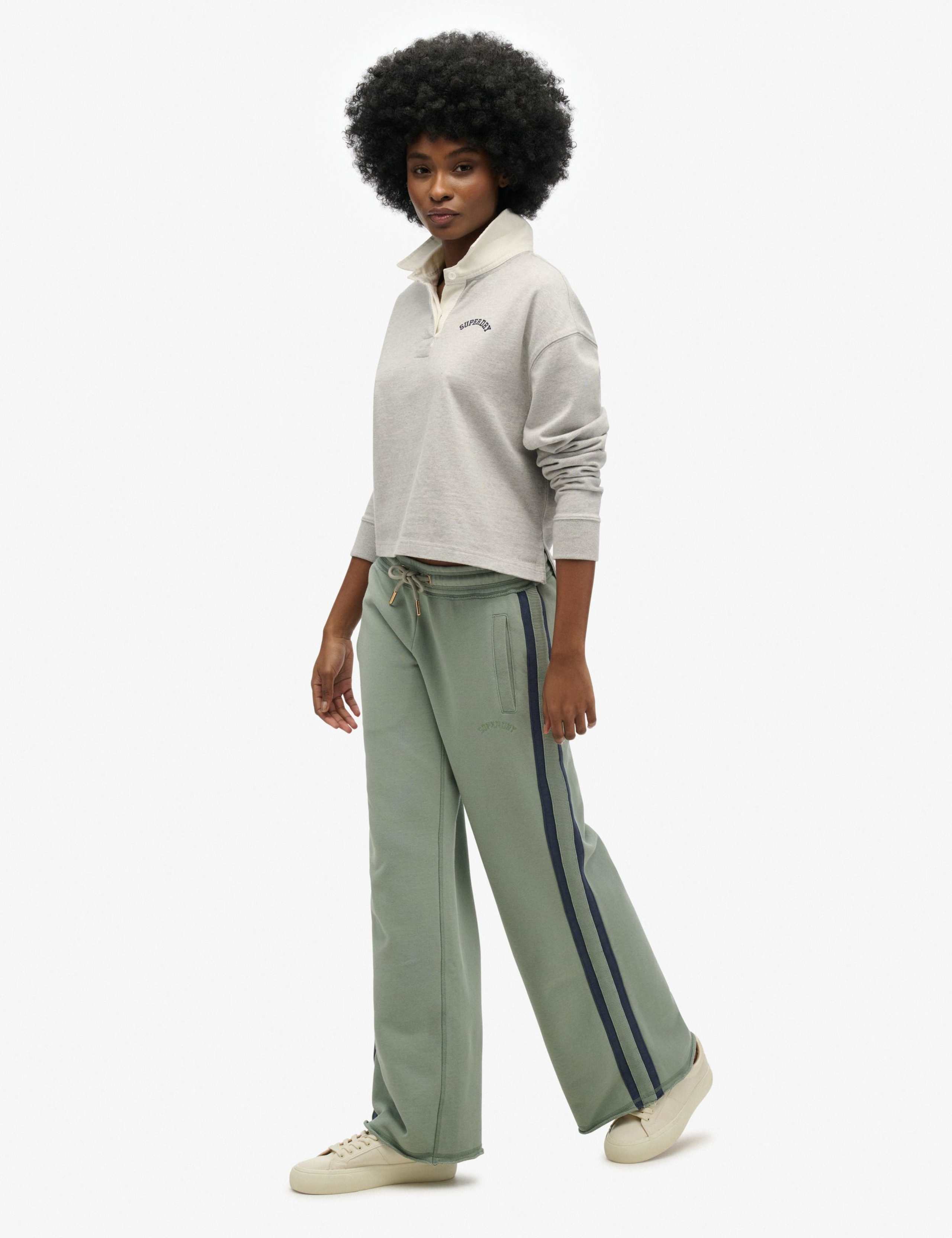 Pure Cotton Side Stripe Straight Leg Joggers 5 of 5