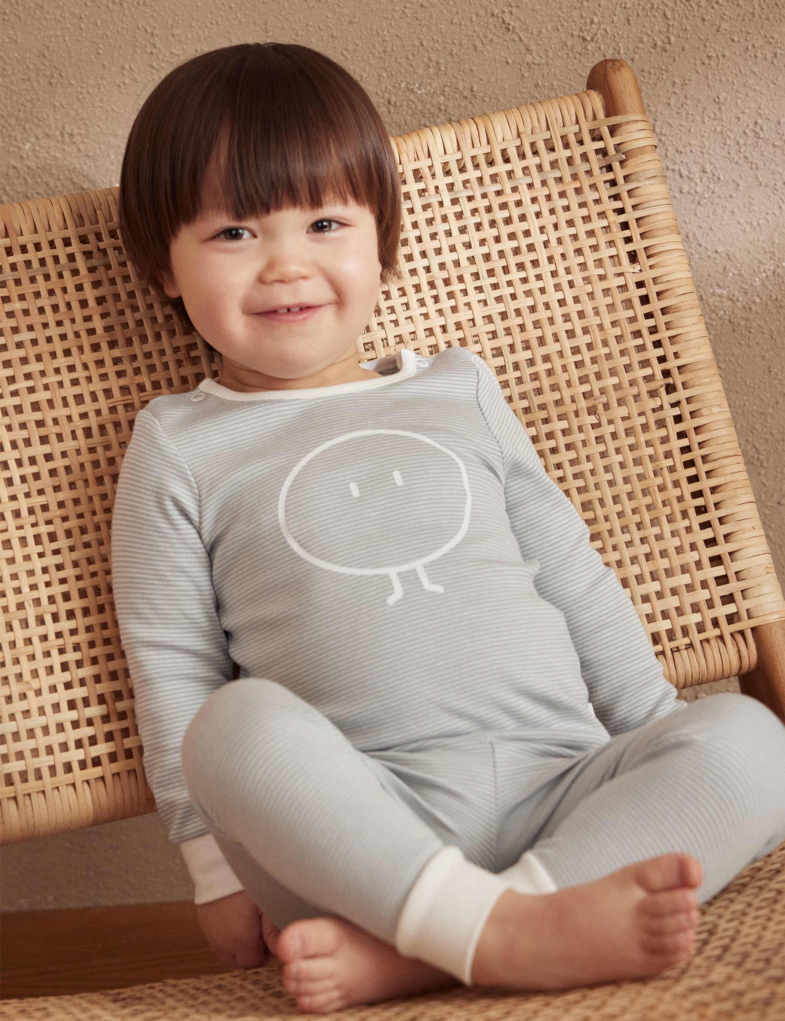 Cotton Blend Striped Pyjamas (6 Mths-6 Yrs) 4 of 4