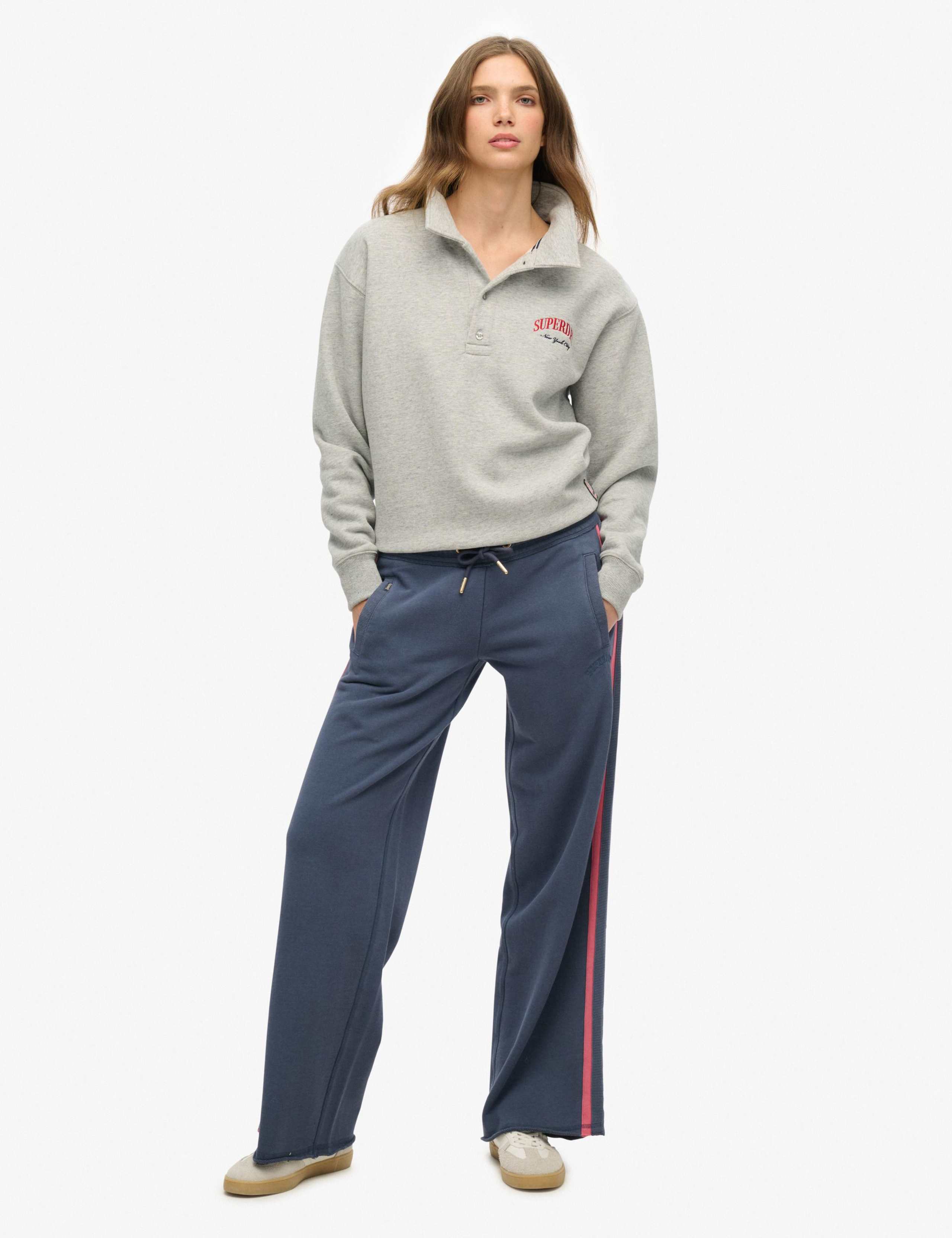 Pure Cotton Side Stripe Straight Leg Joggers 3 of 6