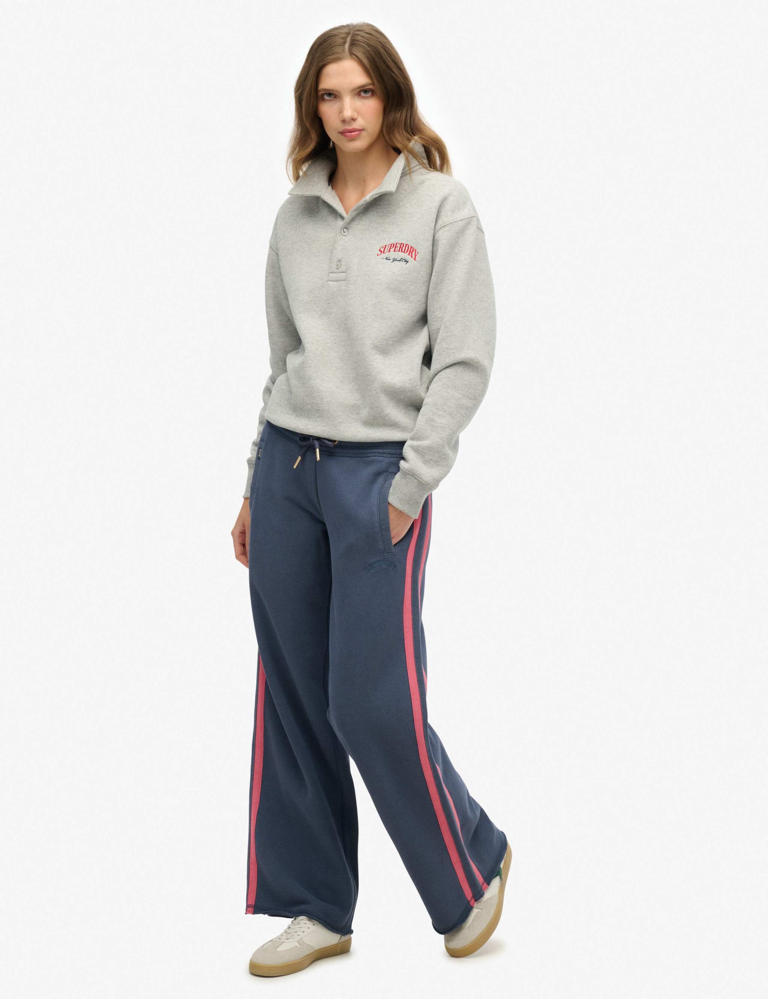Pure Cotton Side Stripe Straight Leg Joggers 5 of 6