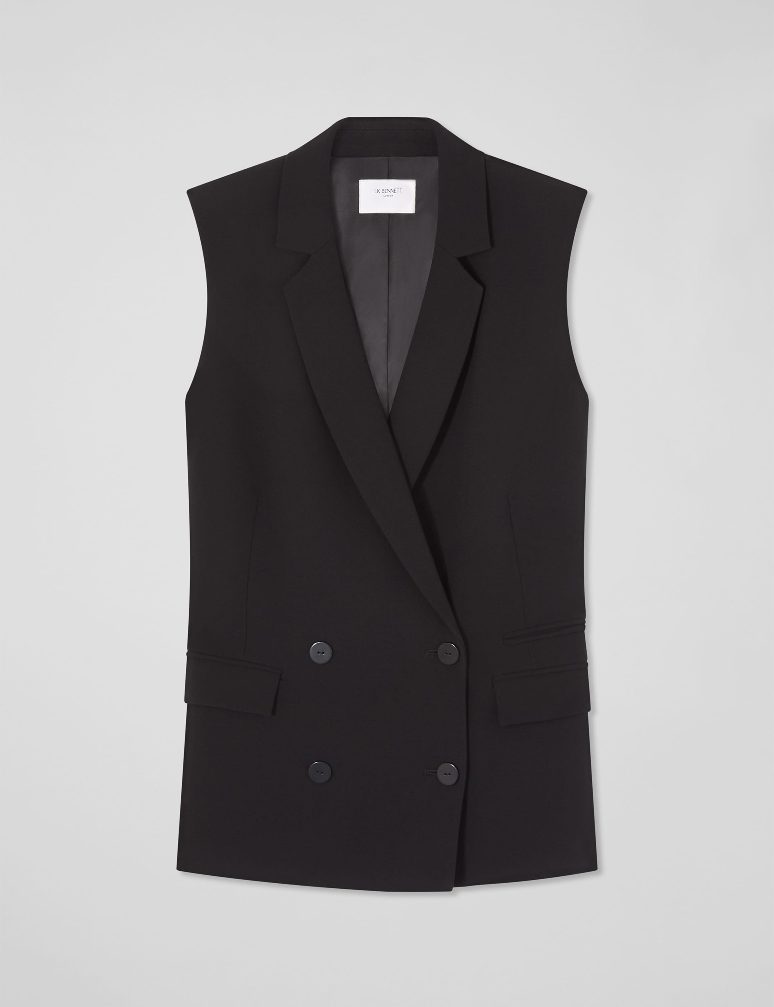 Double Breasted Longline Waistcoat 2 of 3