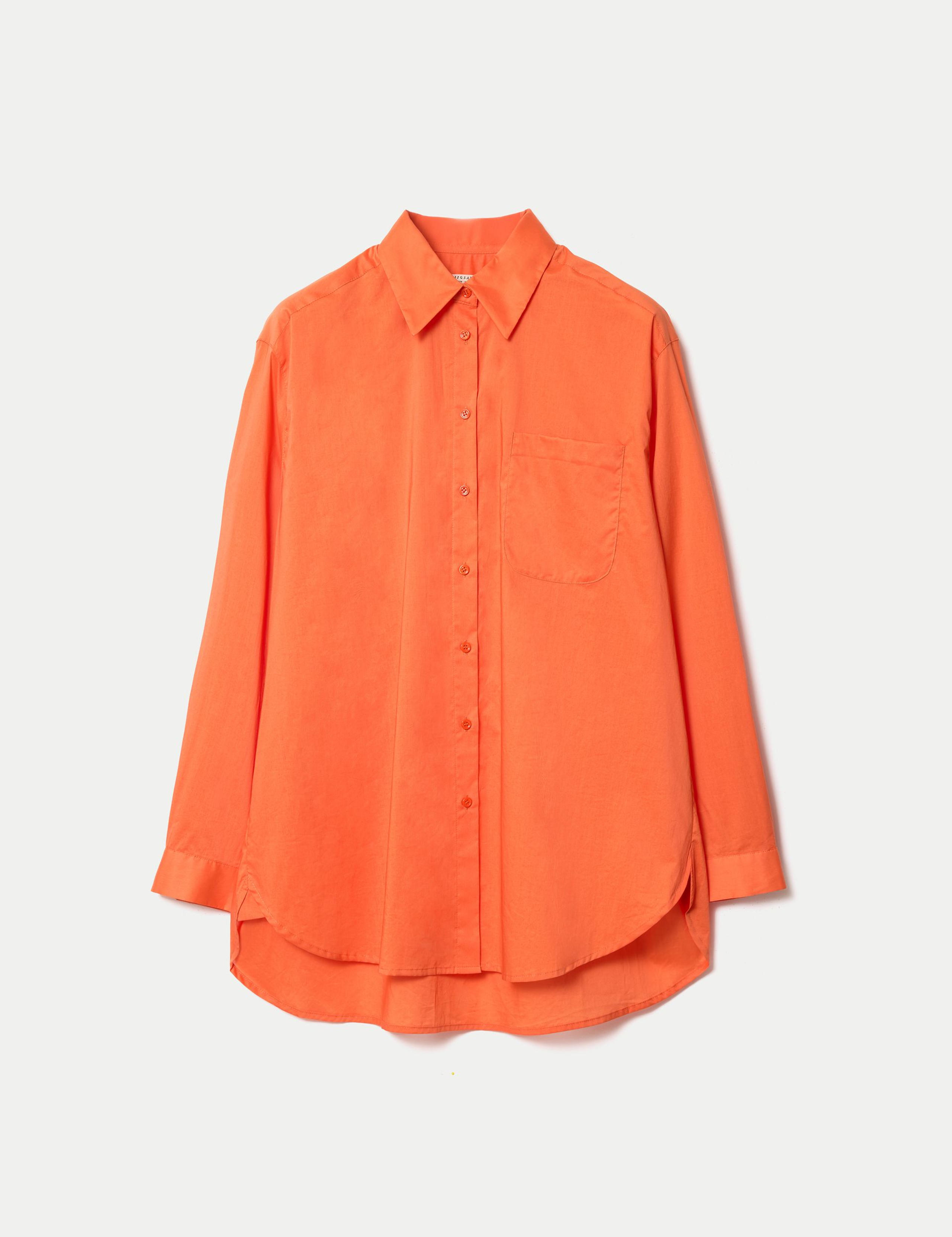 Pure Cotton Voile Collared Relaxed Shirt 2 of 5
