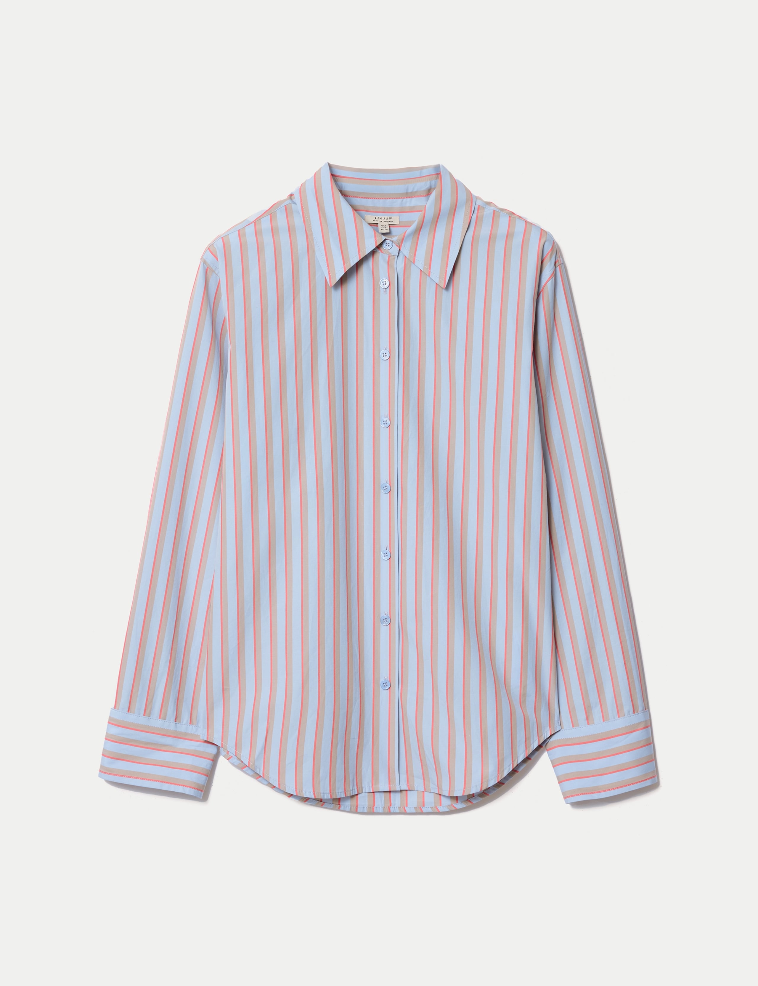 Pure Cotton Striped Collared Relaxed Shirt 2 of 6