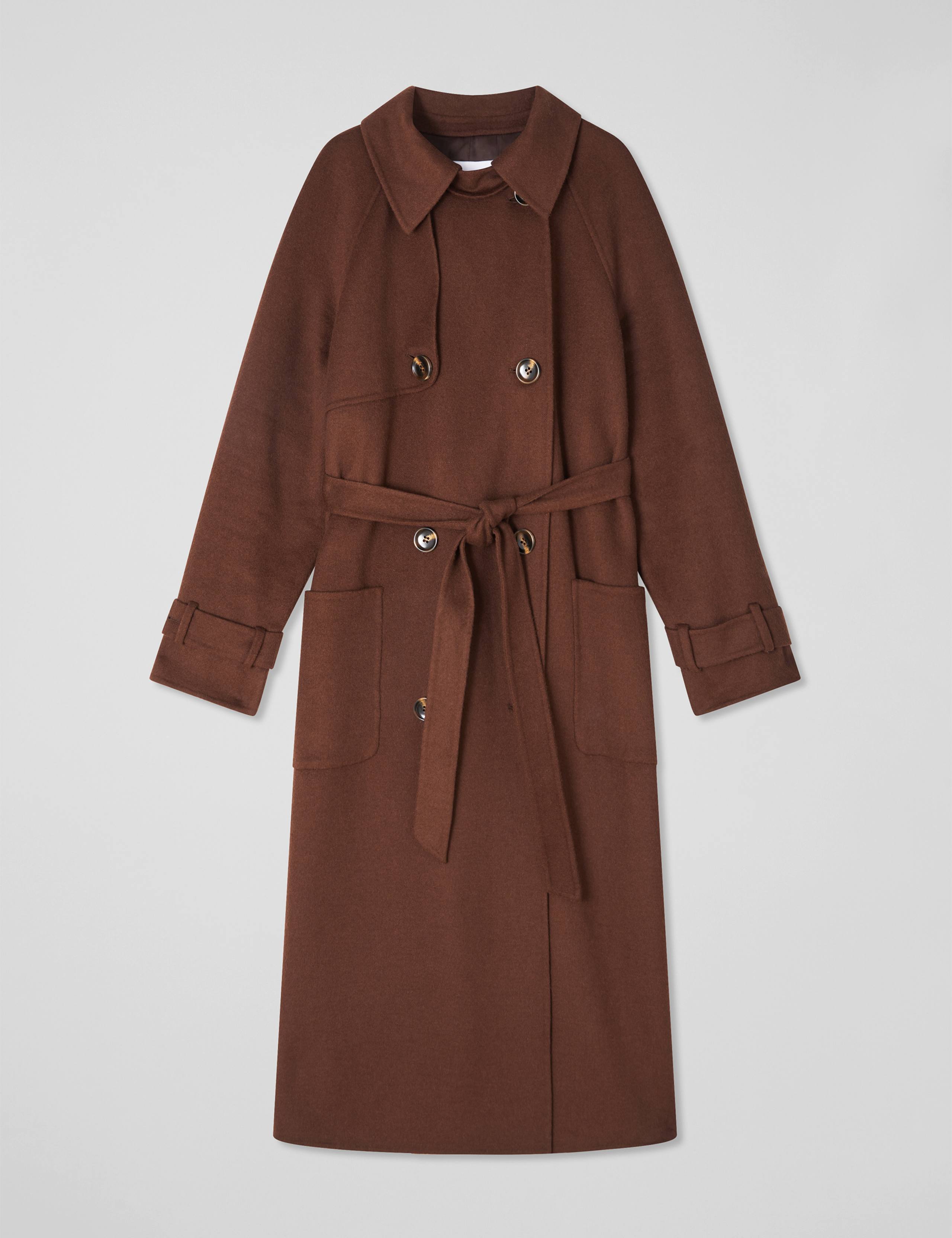 Wool Rich Relaxed Longline Trench Coat 2 of 4