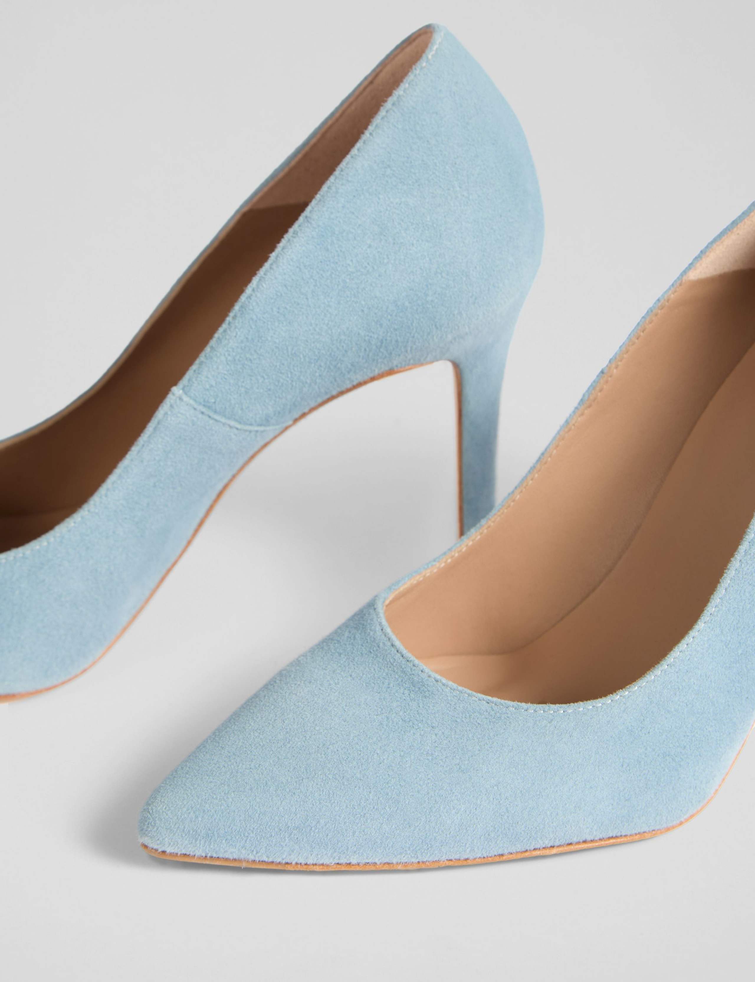 Suede Stiletto Heel Pointed Court Shoes 4 of 4