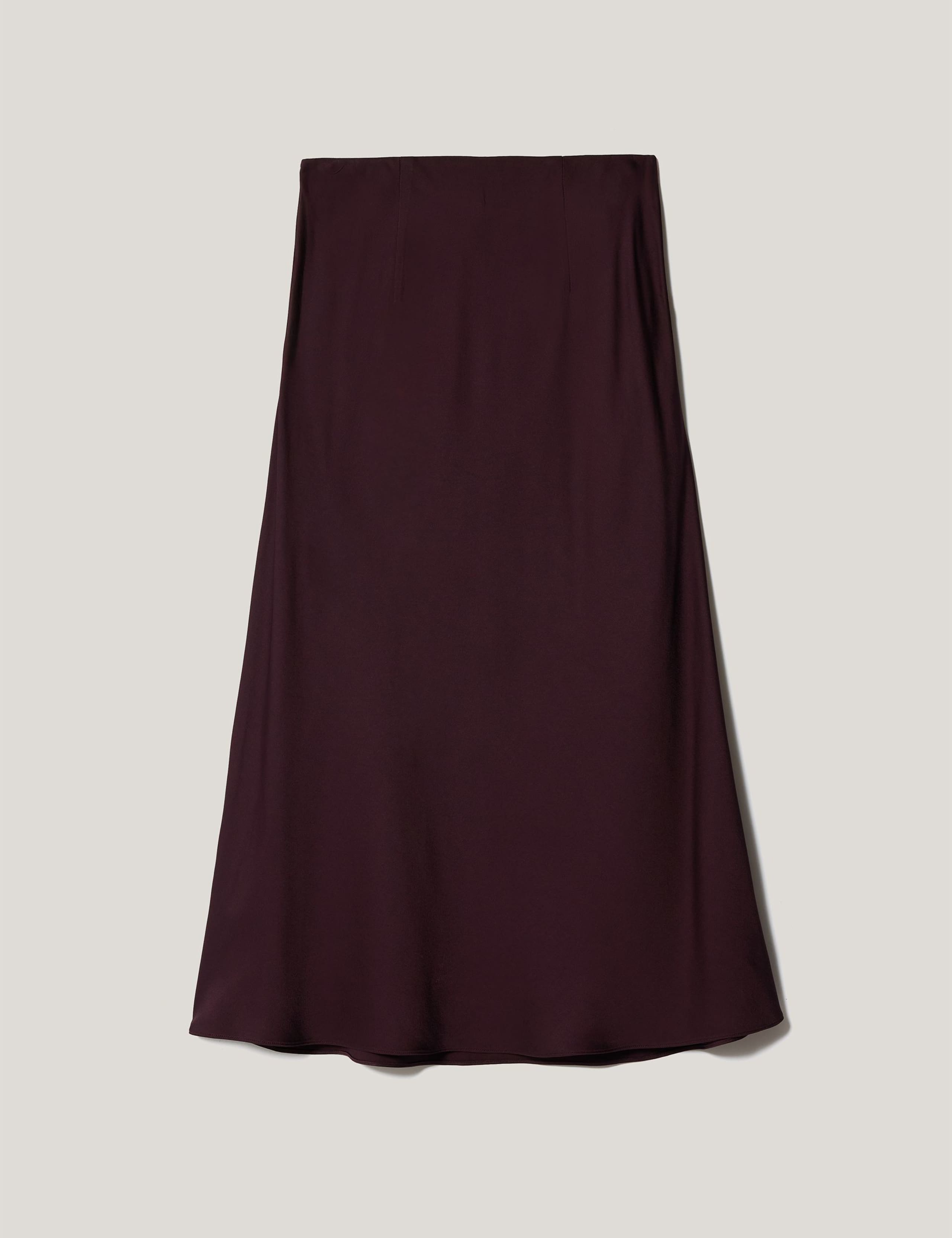 Satin Bias Midi Slip Skirt 2 of 5