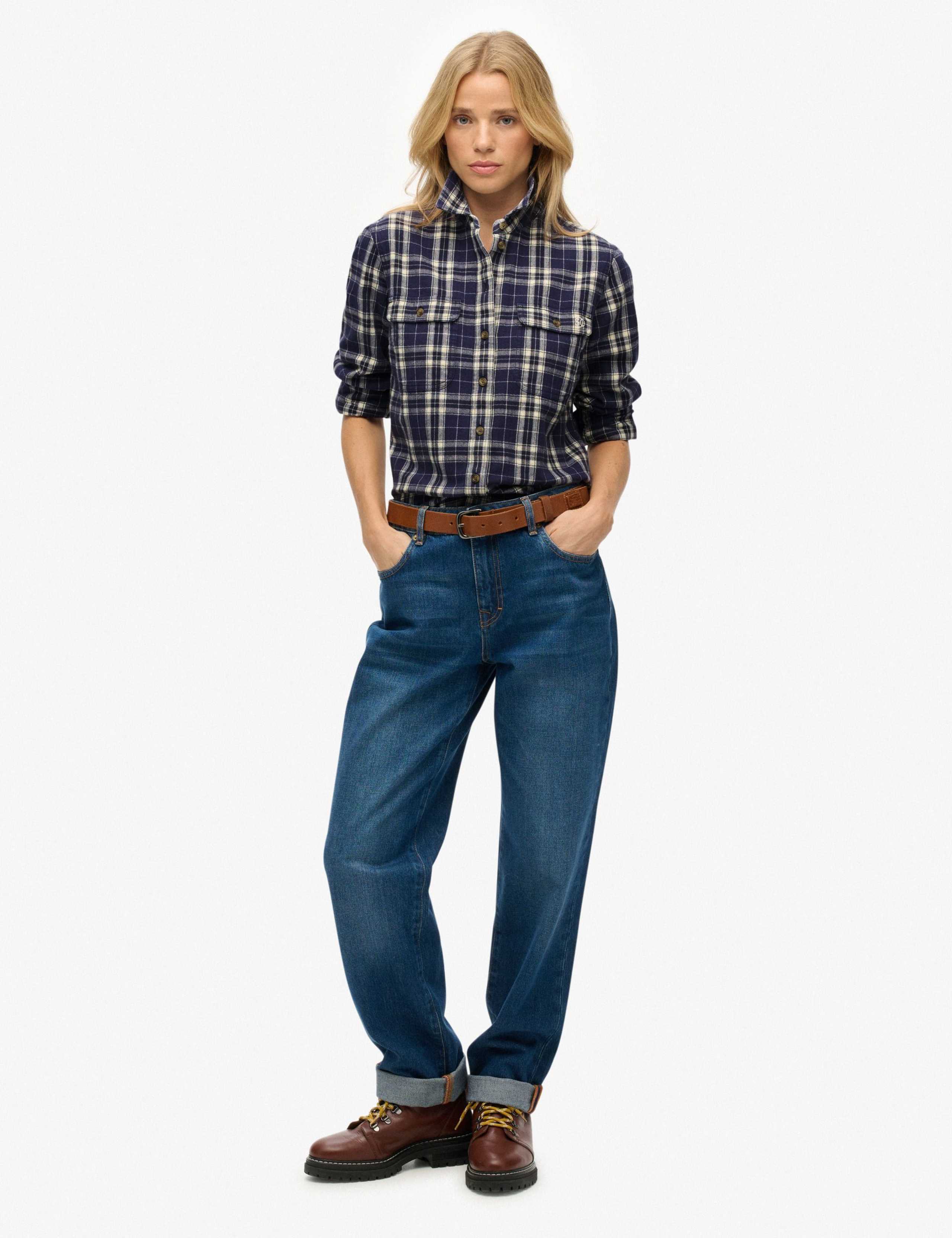 Pure Cotton Checked Relaxed Shirt 5 of 6