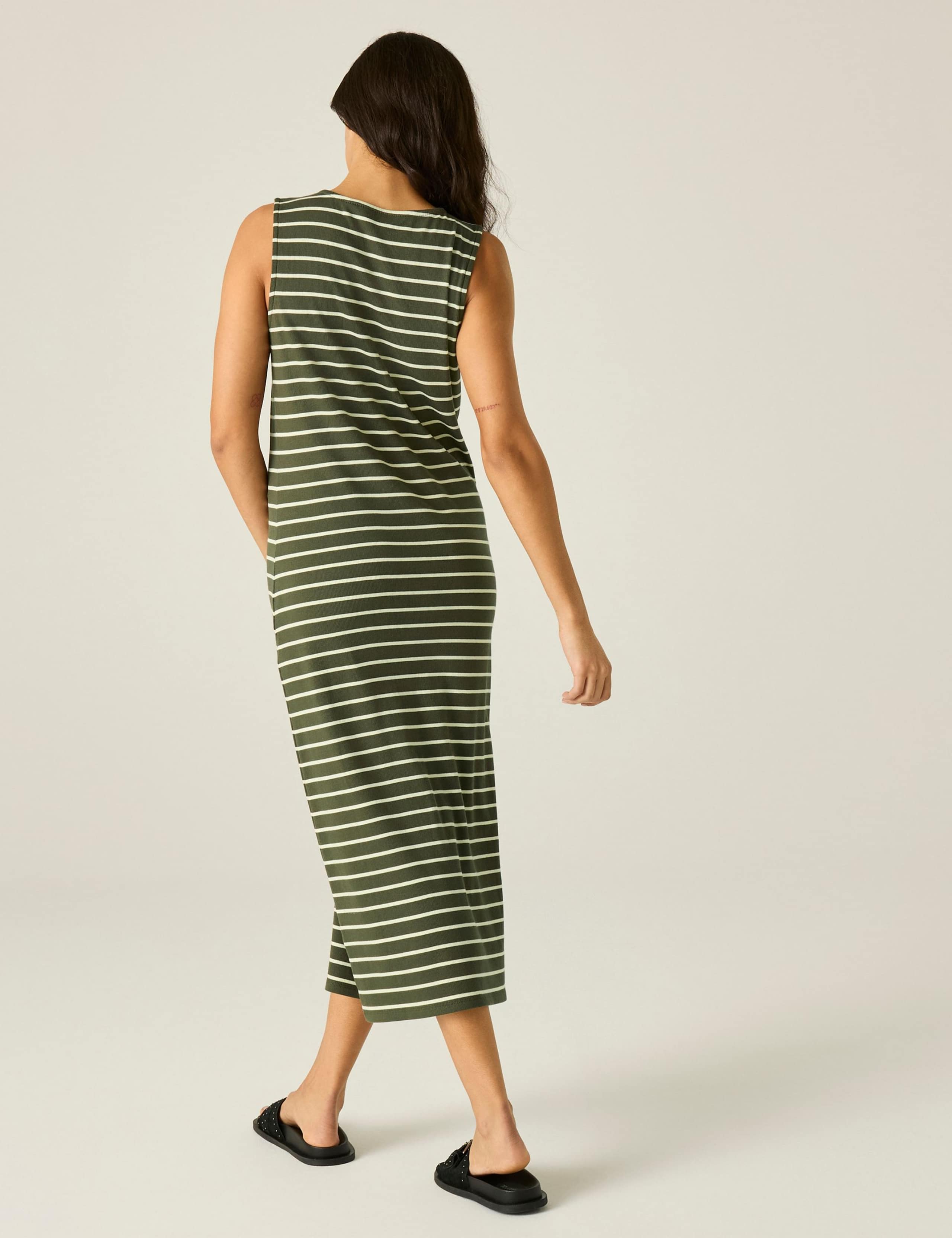 Amorie Cotton Rich Striped Midi Dress 4 of 6