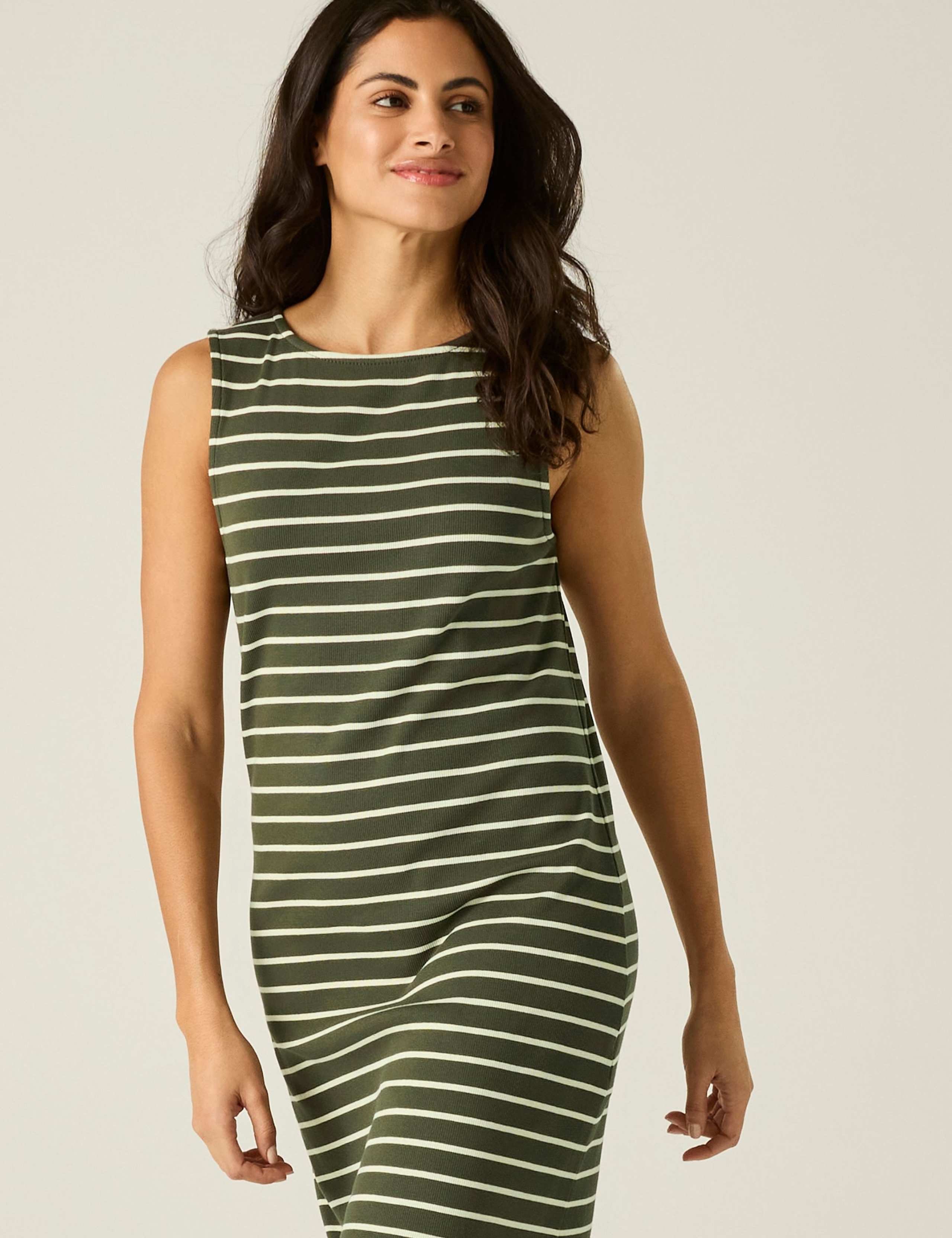 Amorie Cotton Rich Striped Midi Dress 5 of 6