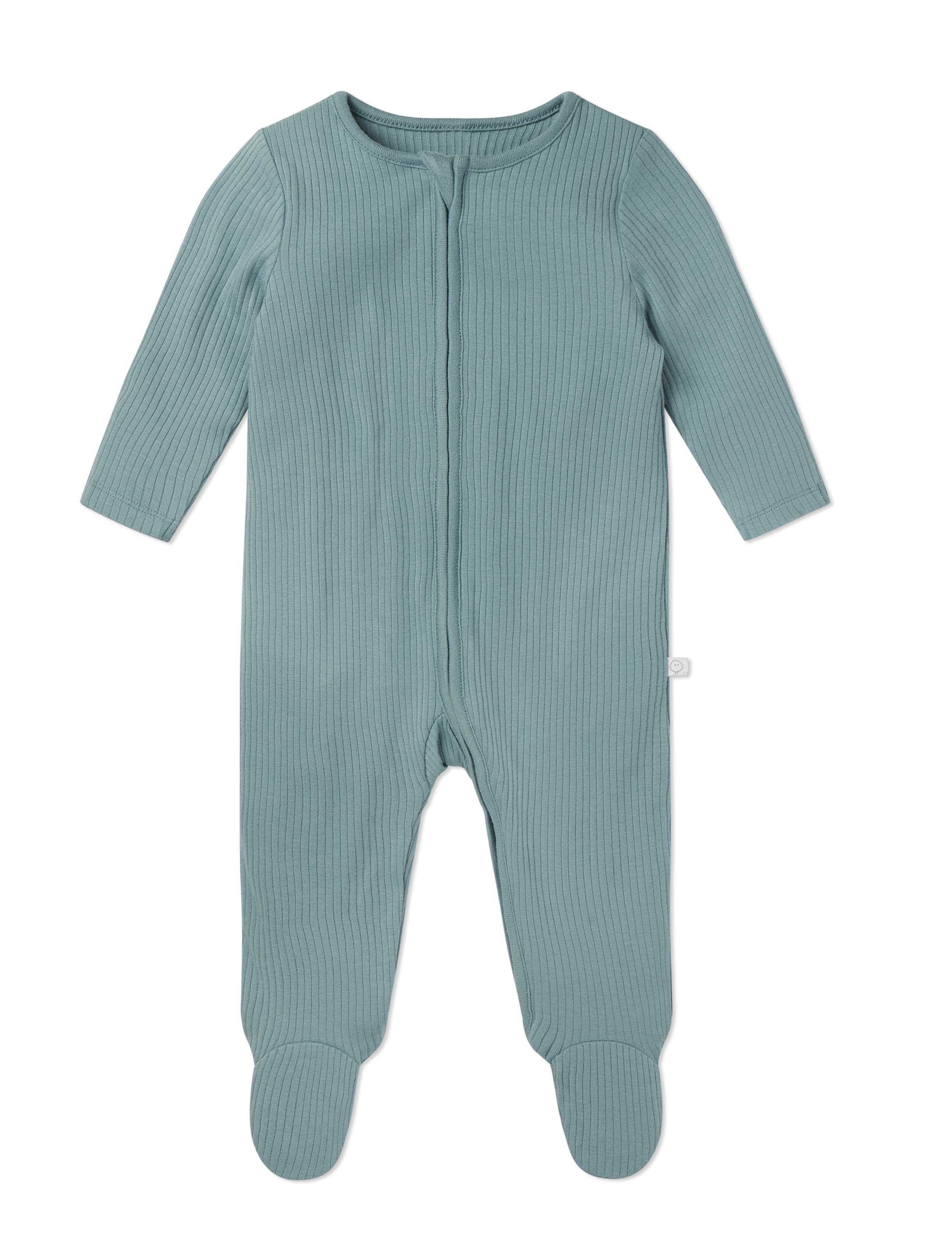 Two-Way Zip Ribbed Sleepsuit with Cotton (0-24 Mths) 5 of 5
