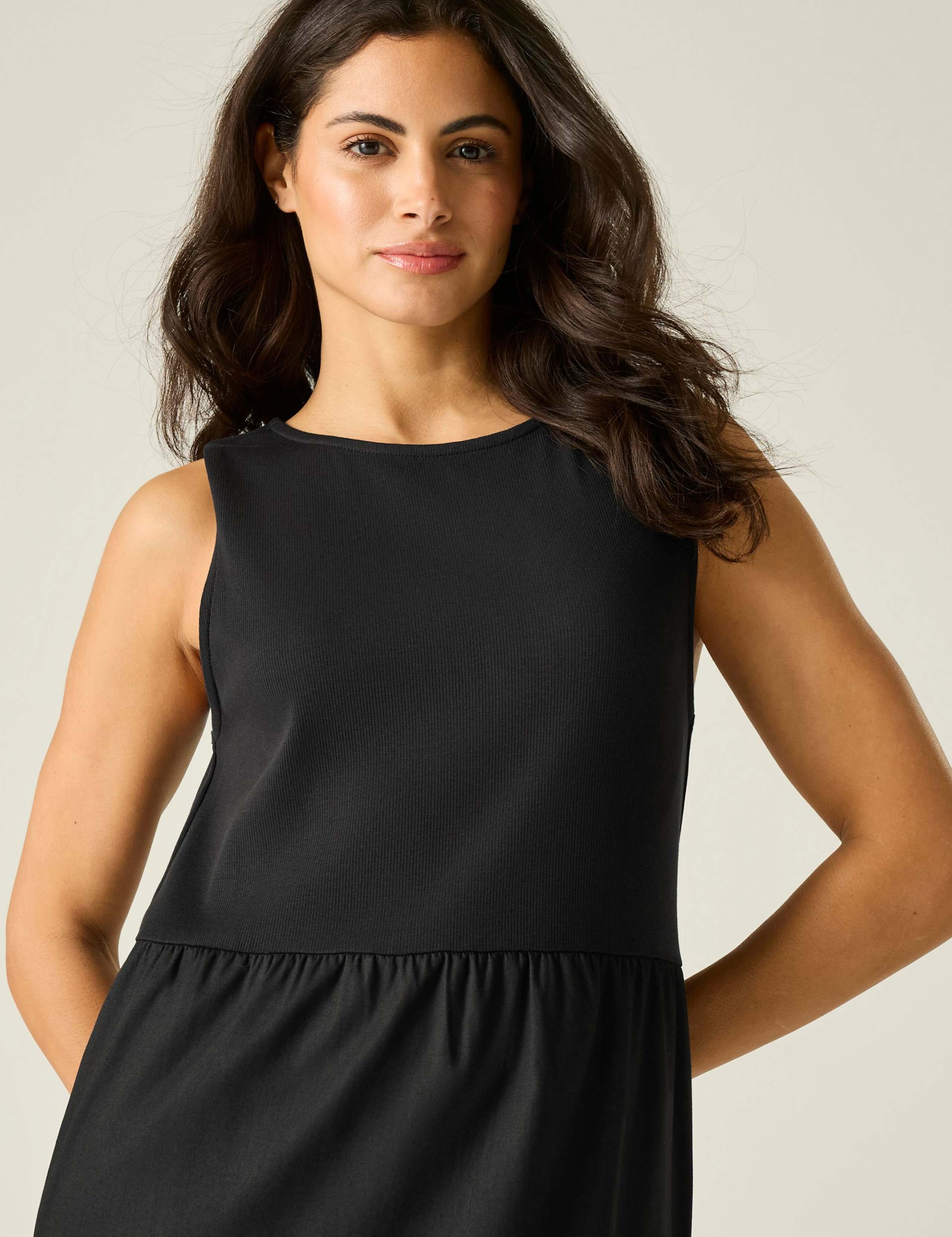 Cotton Rich Midi Tiered Dress 6 of 6