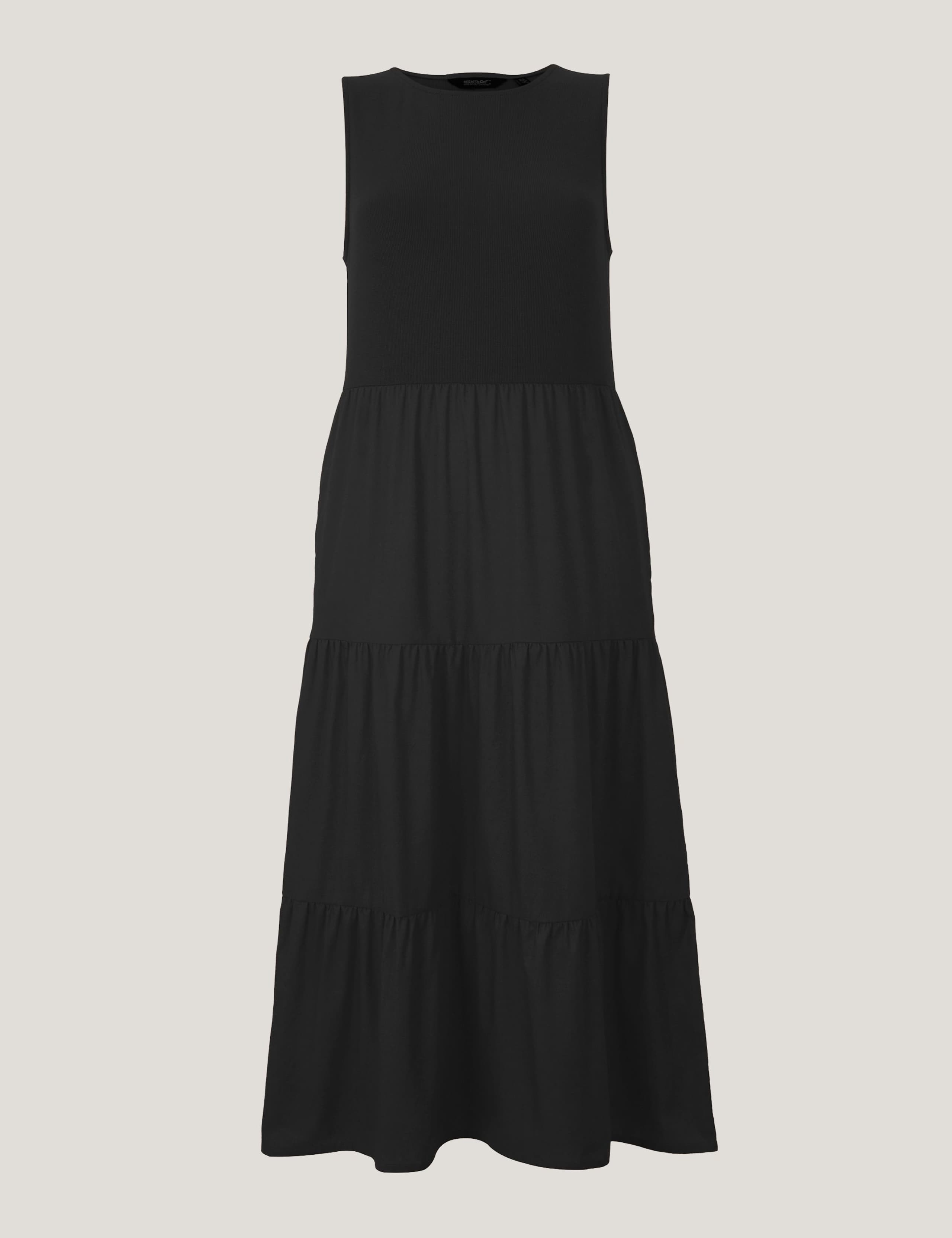 Cotton Rich Midi Tiered Dress 2 of 6