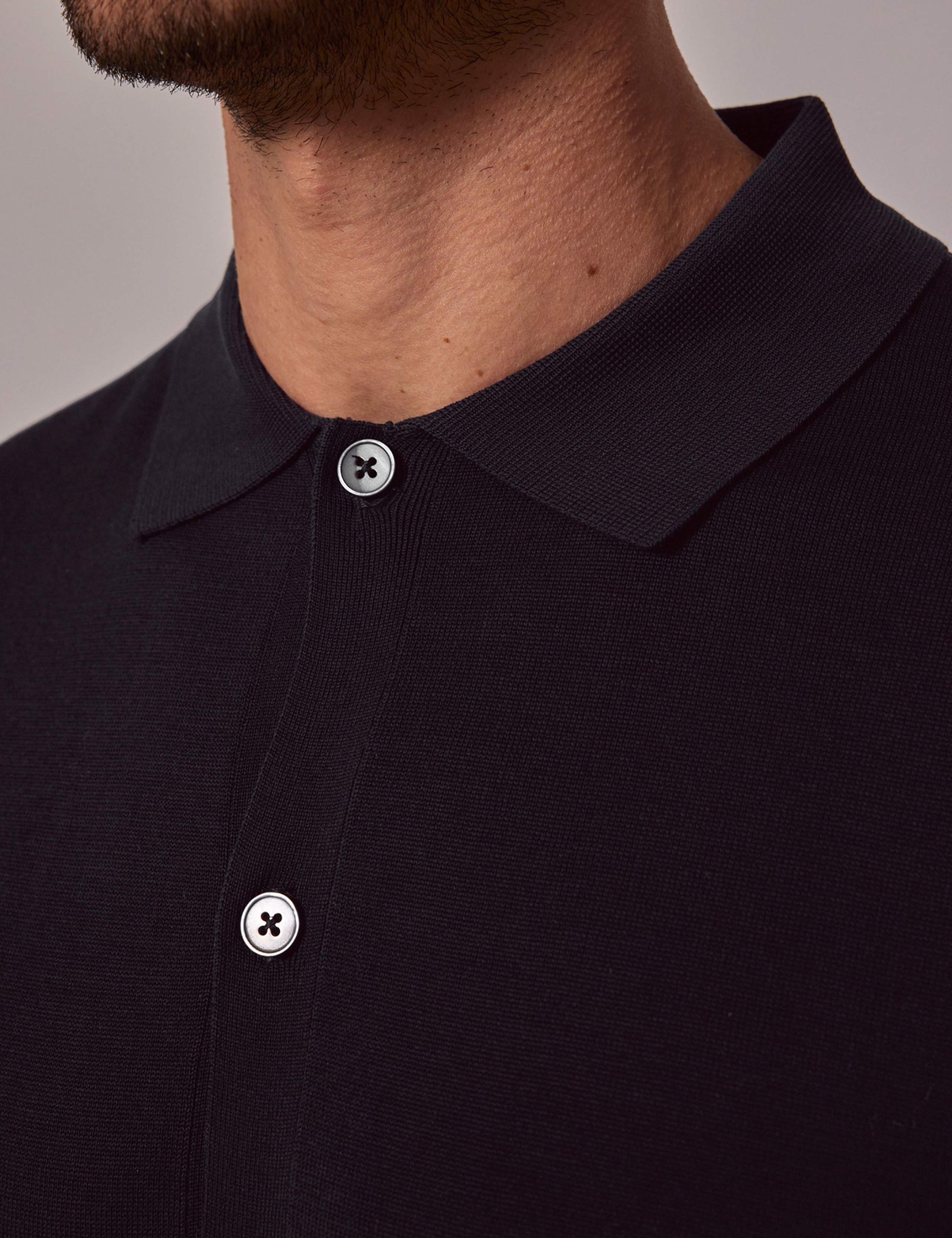 Pure Cotton Button Through Polo Shirt 2 of 3