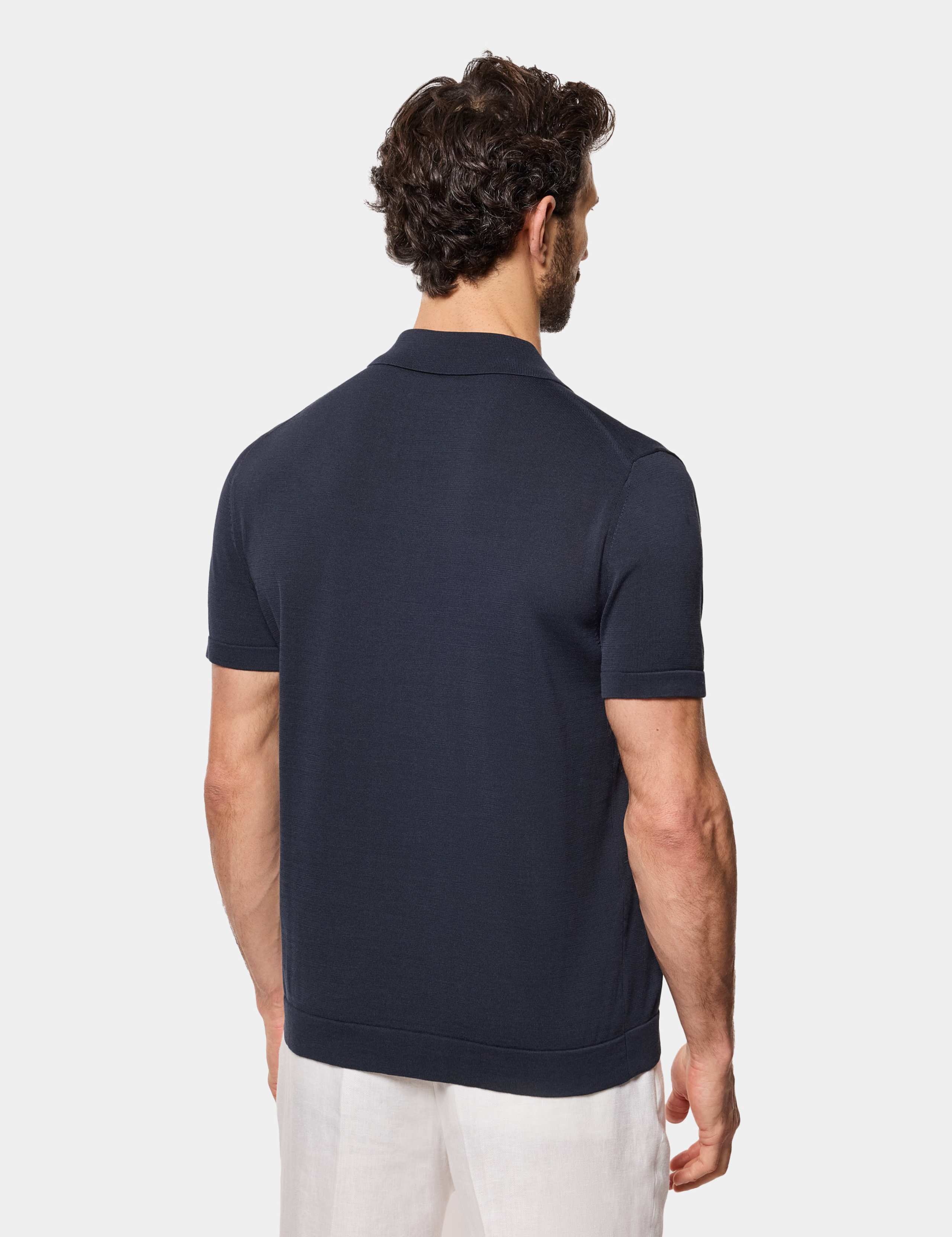 Pure Cotton Button Through Polo Shirt 4 of 4