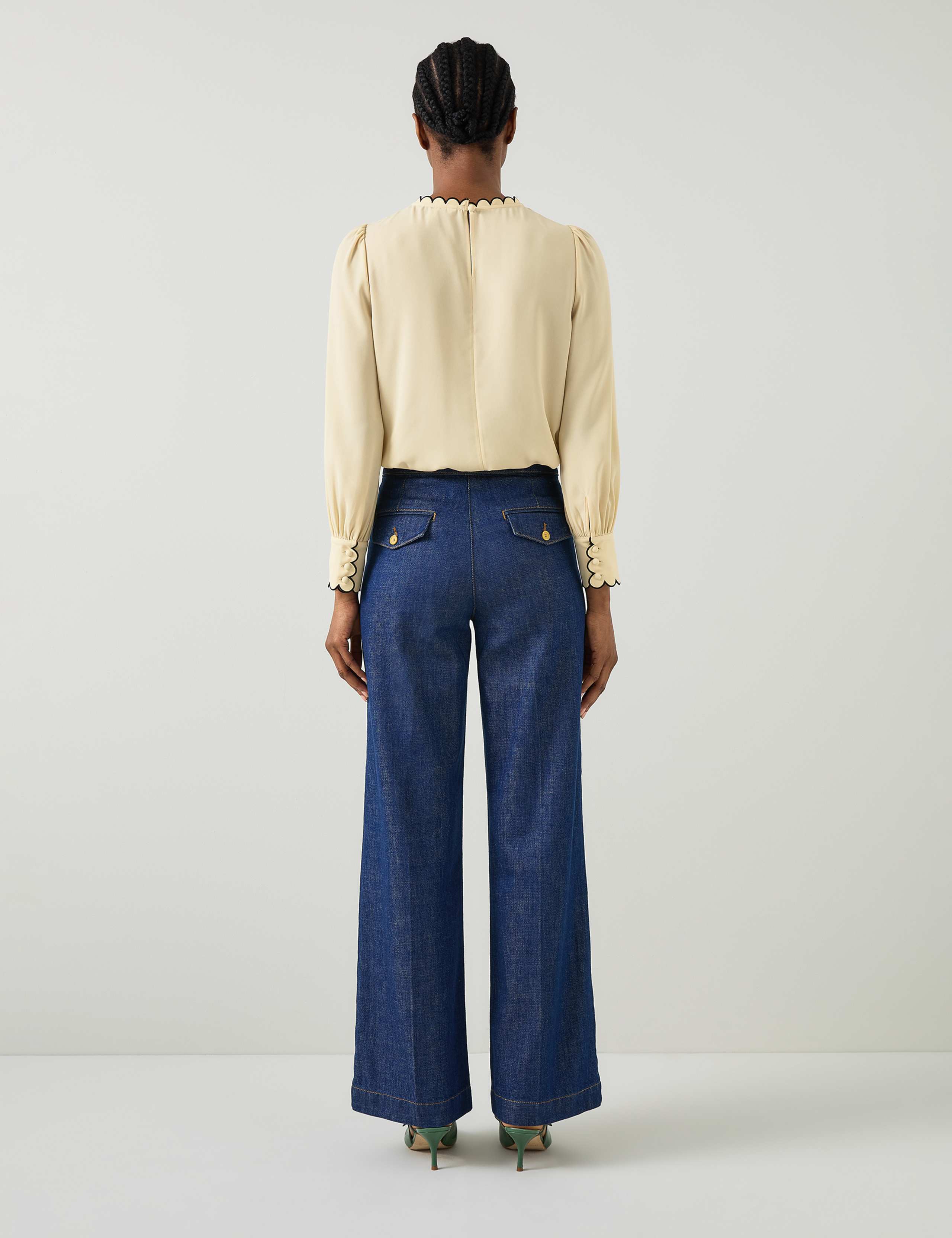Stand Collar Long Sleeve Blouse 3 of 4