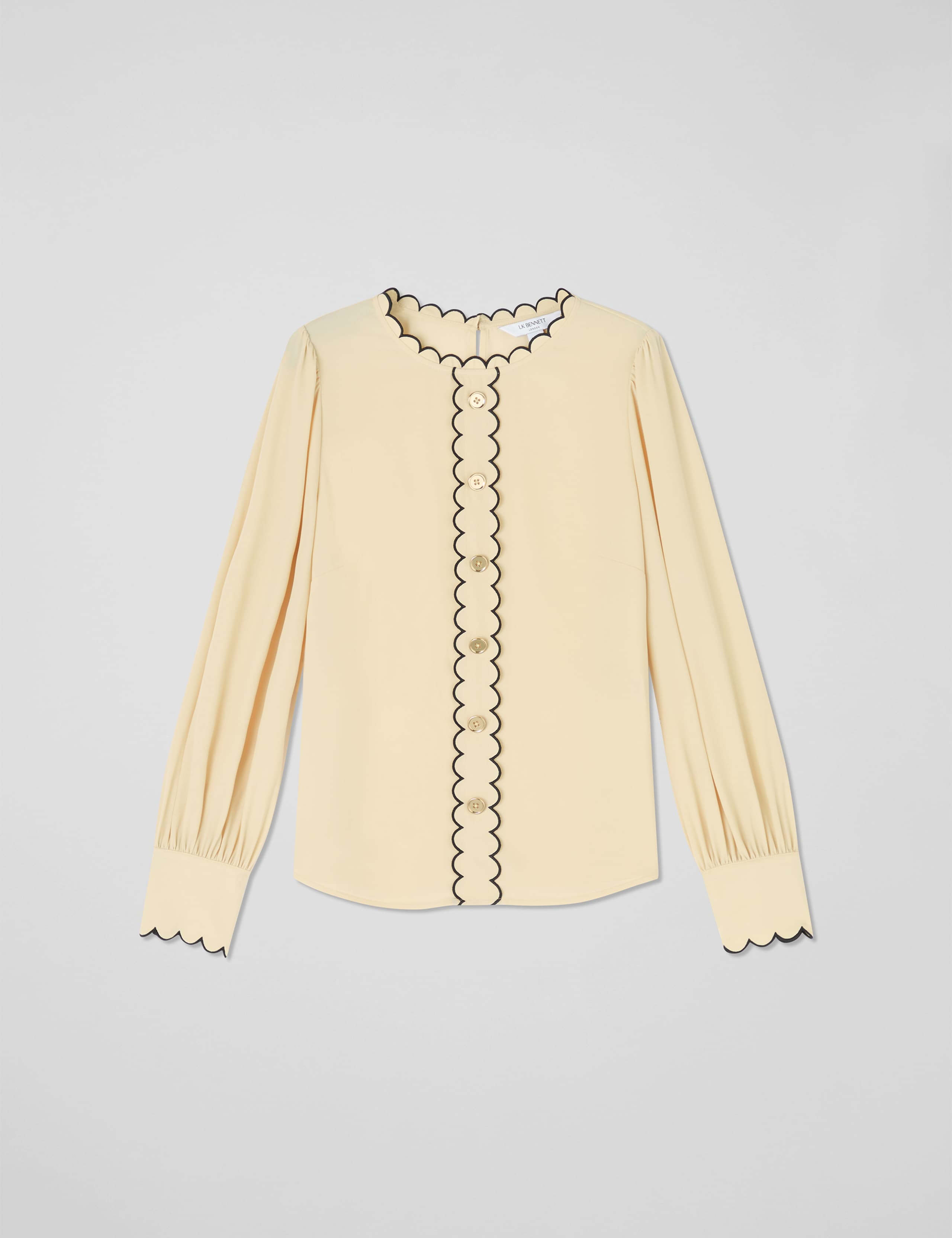 Stand Collar Long Sleeve Blouse 2 of 4