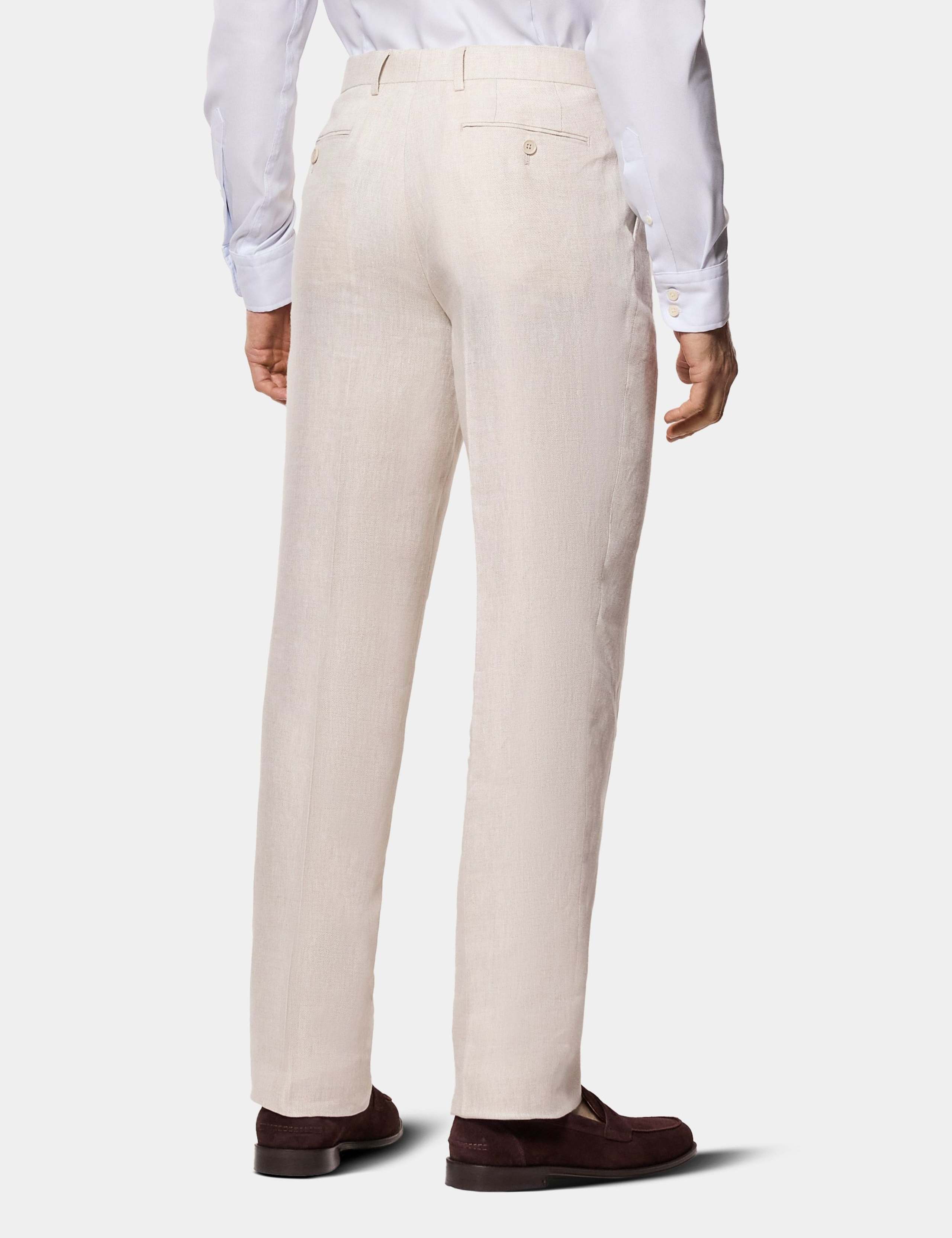 Tailored Fit Pure Linen Trousers 3 of 3