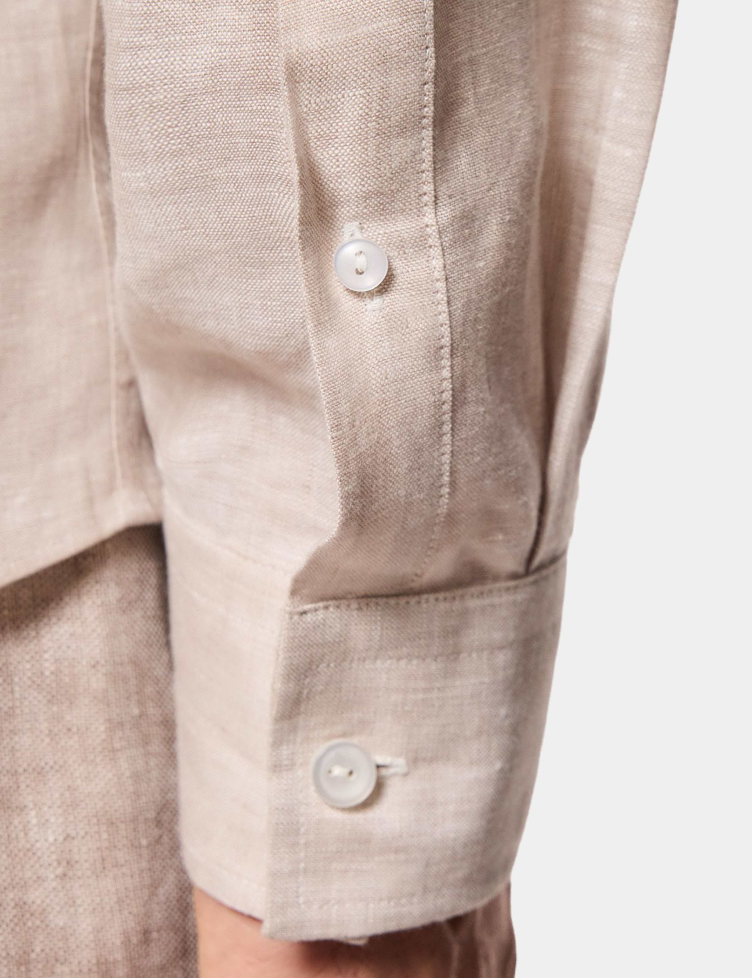 Slim Fit Pure Linen Shirt 2 of 3