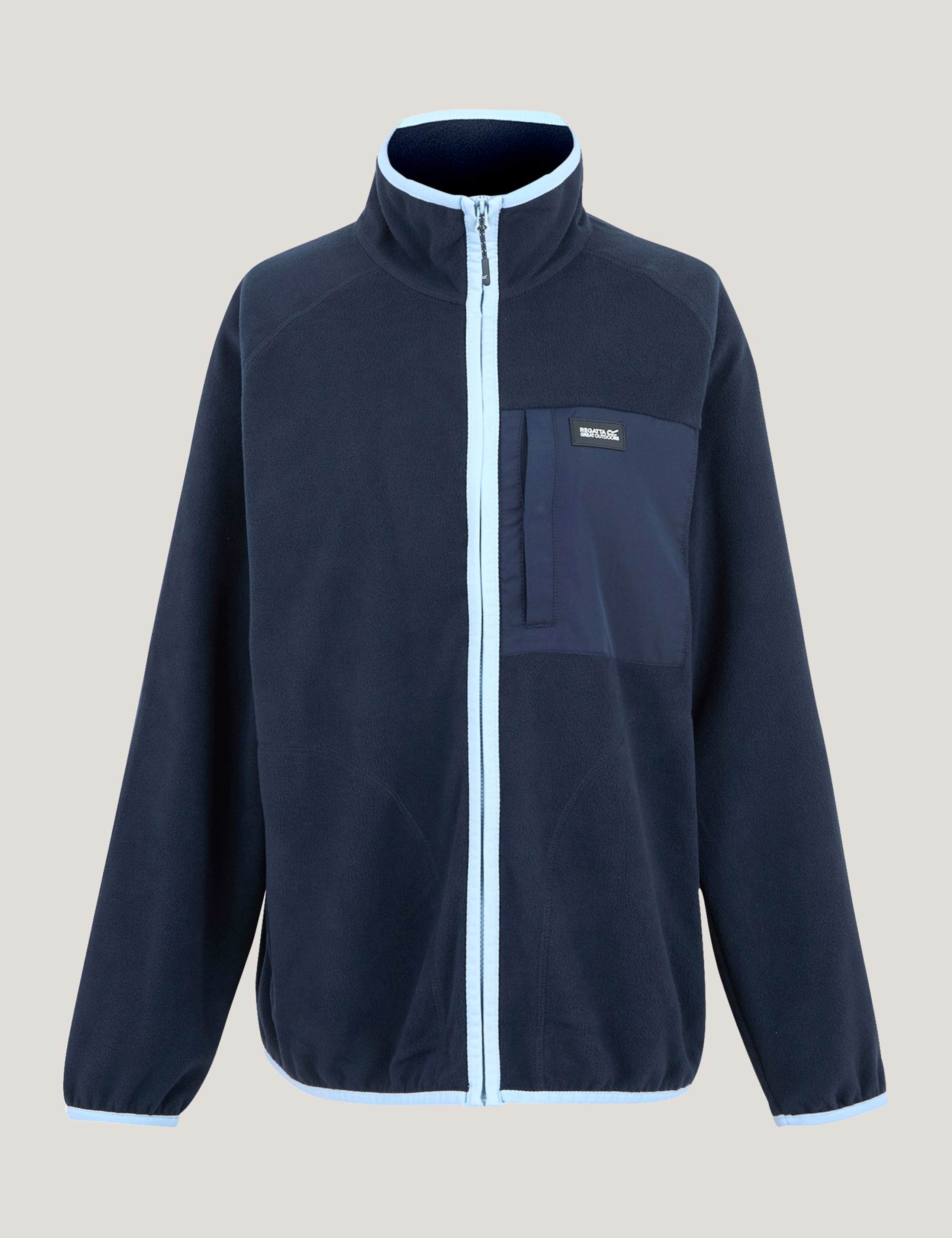 Lilana Lightweight Zip Up Funnel Neck Fleece 2 of 5