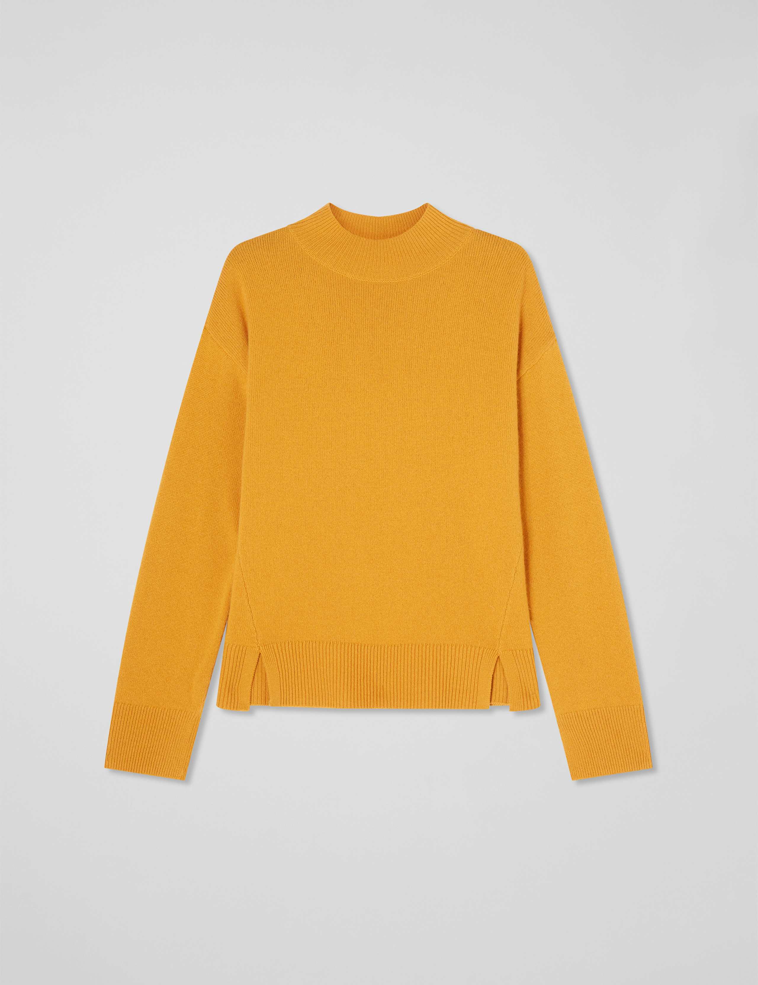 Merino Wool Blend Textured Funnel Neck Jumper 2 of 3