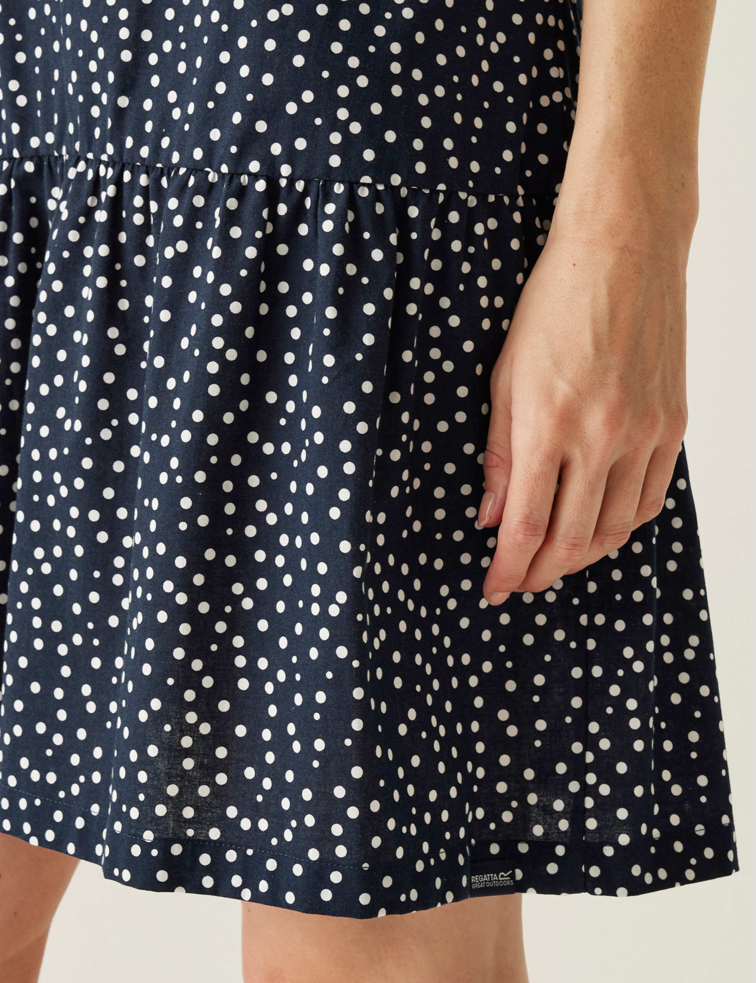 Trisa Pure Cotton Polka Swing Dress 3 of 6