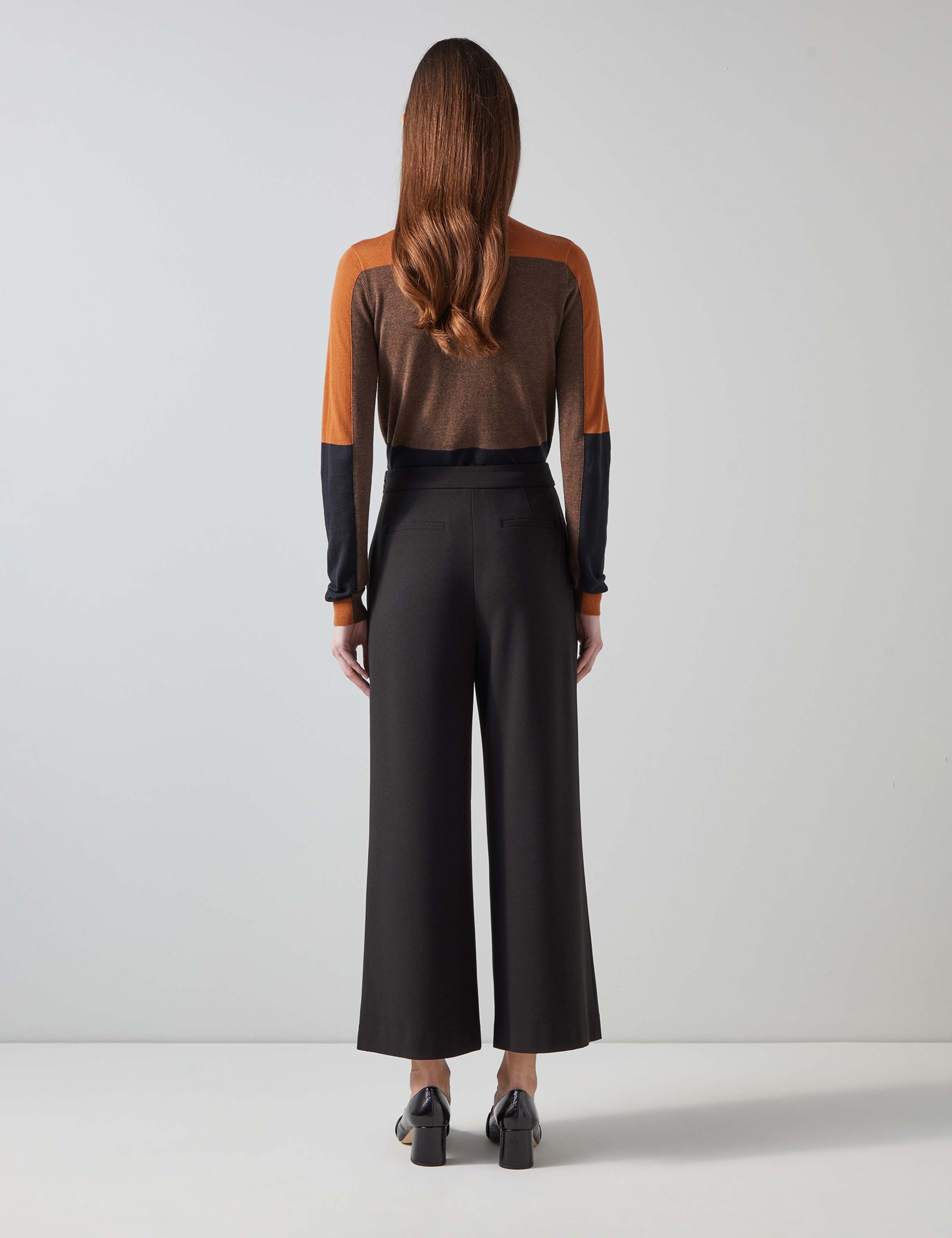 Pleat Front Split Front Wide Leg Culottes 4 of 4