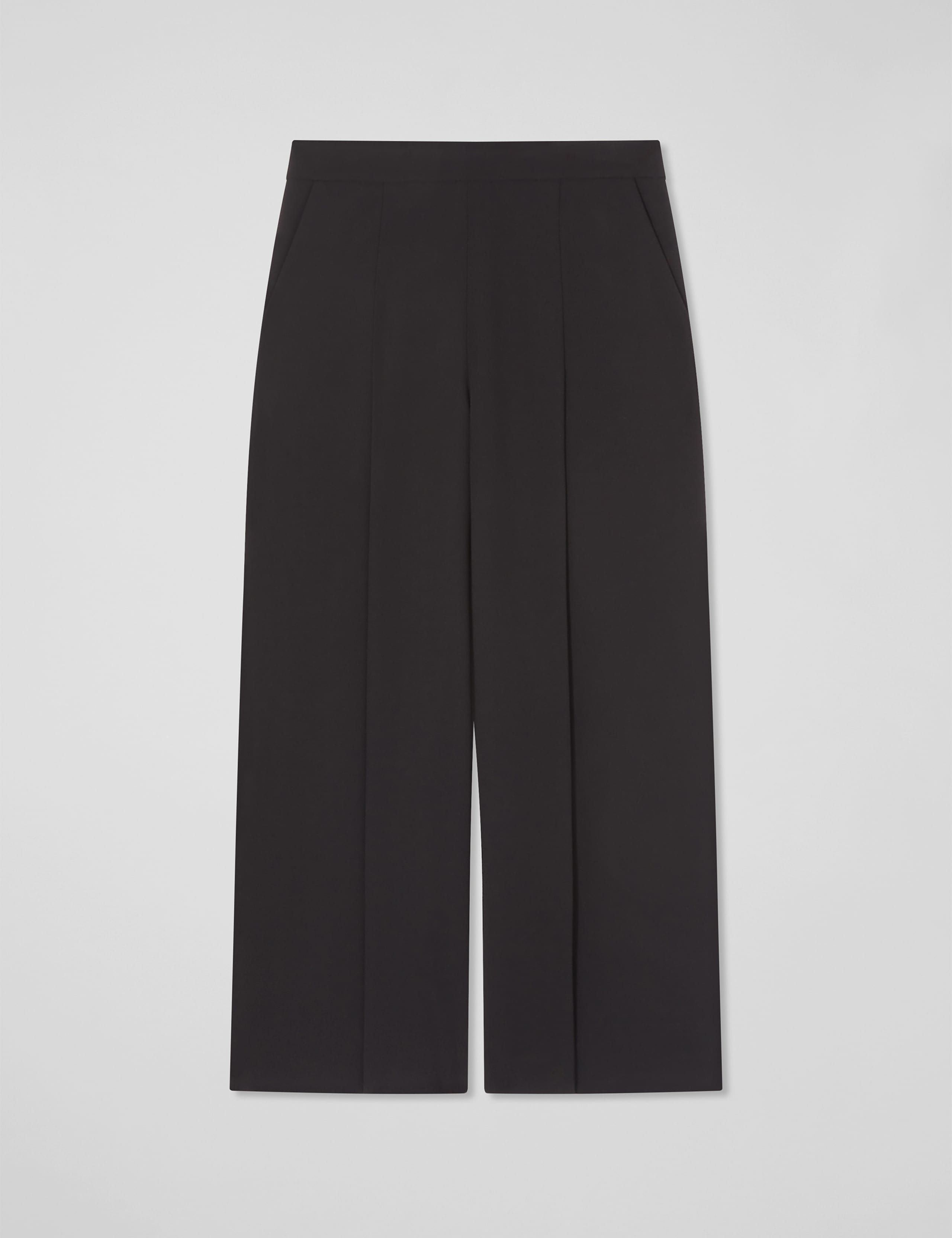 Pleat Front Split Front Wide Leg Culottes 2 of 4