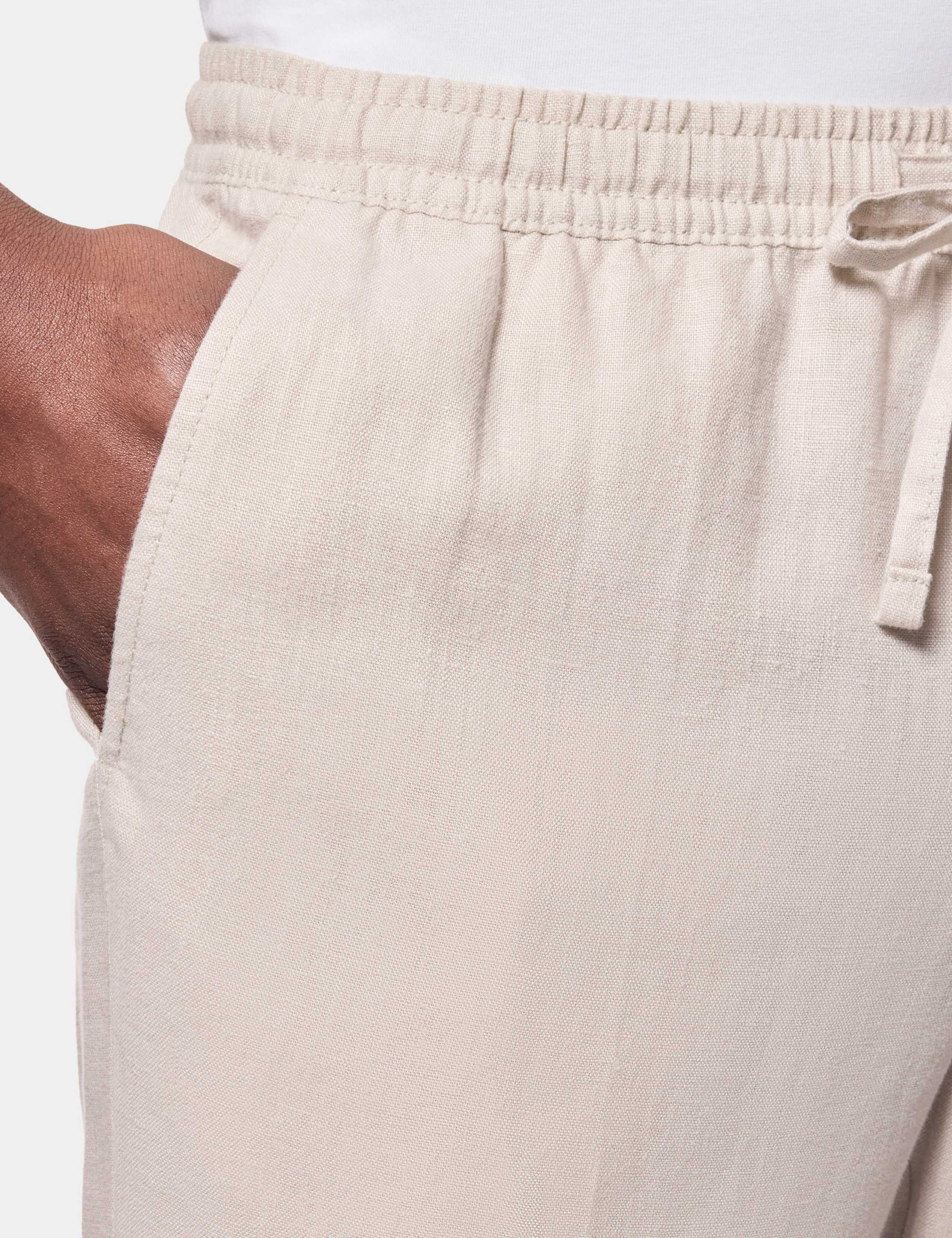 Regular Fit Pure Linen Lightweight Trousers 2 of 3