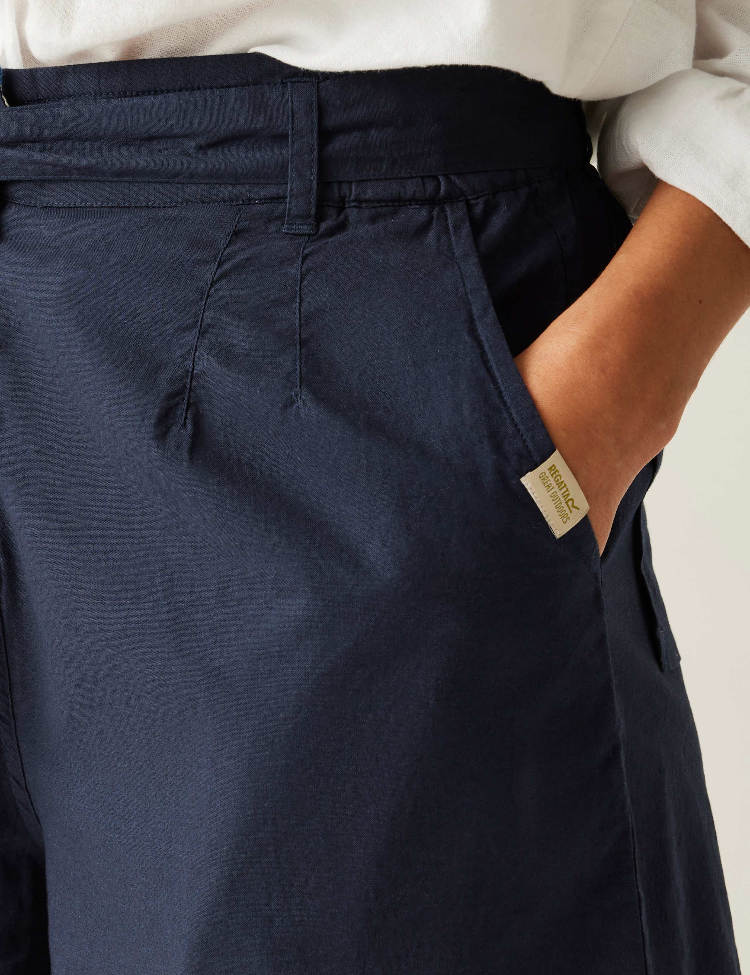 Orla Kiely Summer Pure Cotton Belted Shorts 5 of 7