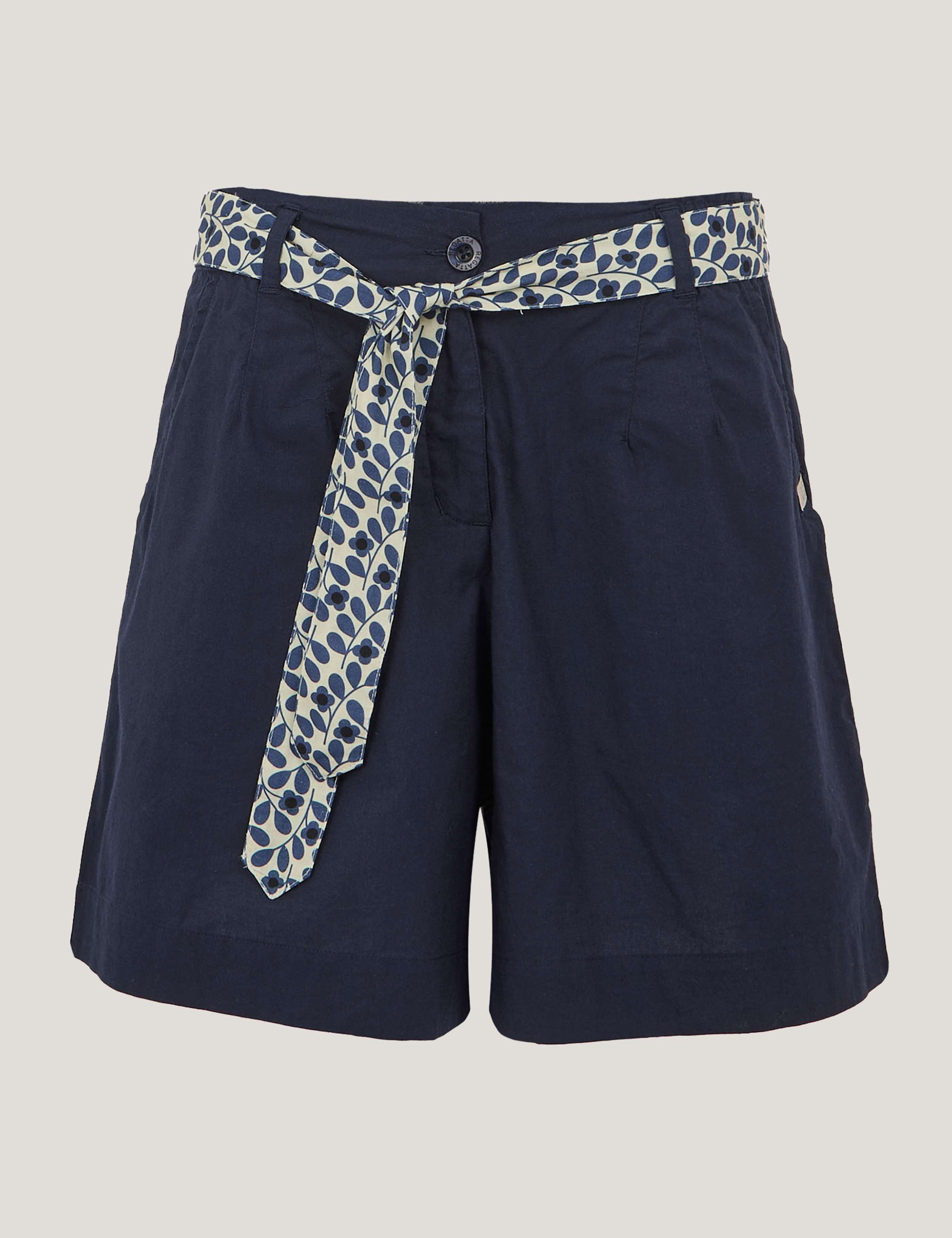 Orla Kiely Summer Pure Cotton Belted Shorts 2 of 7