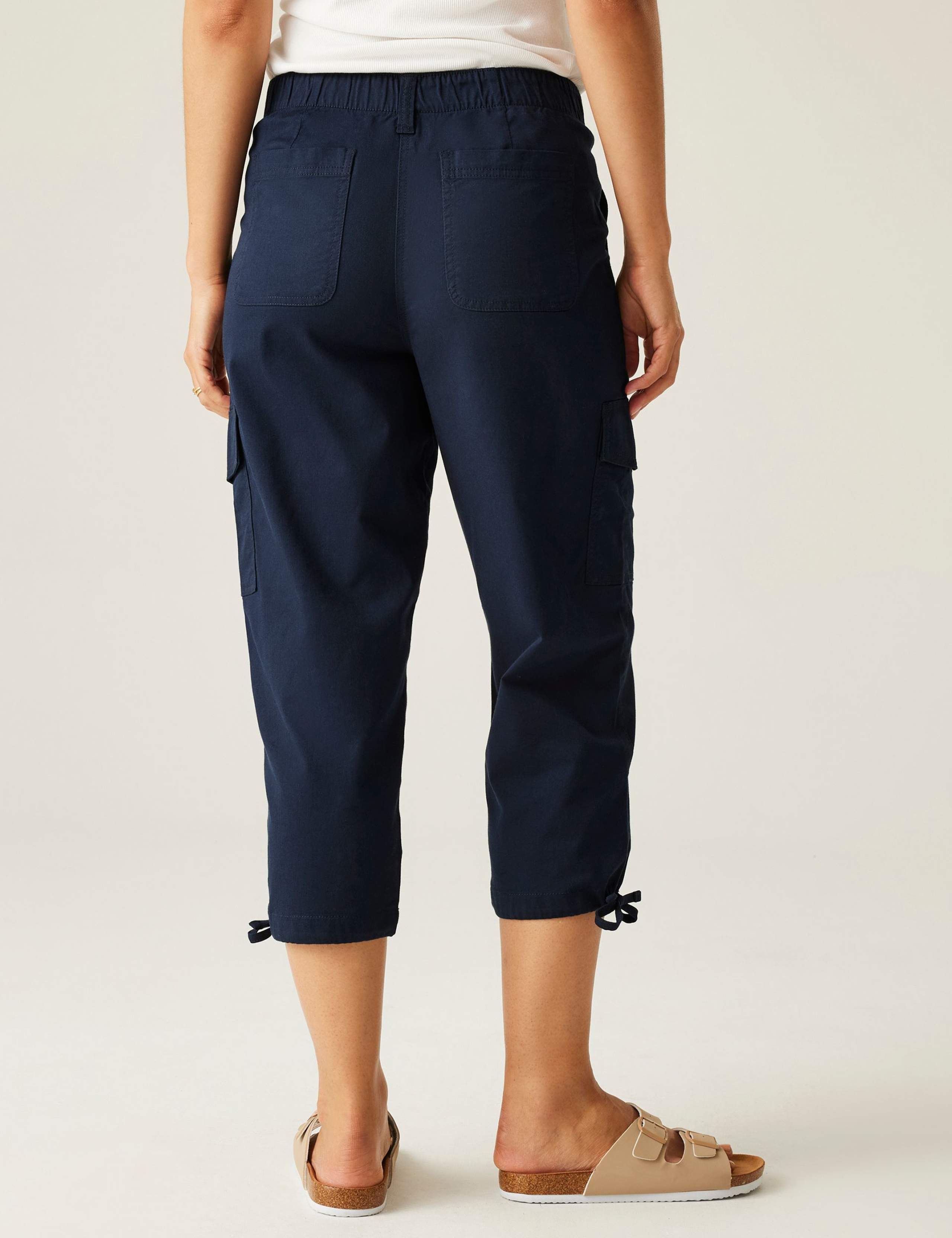 Shorebella Capri Cotton Blend Cargo Trousers 5 of 6