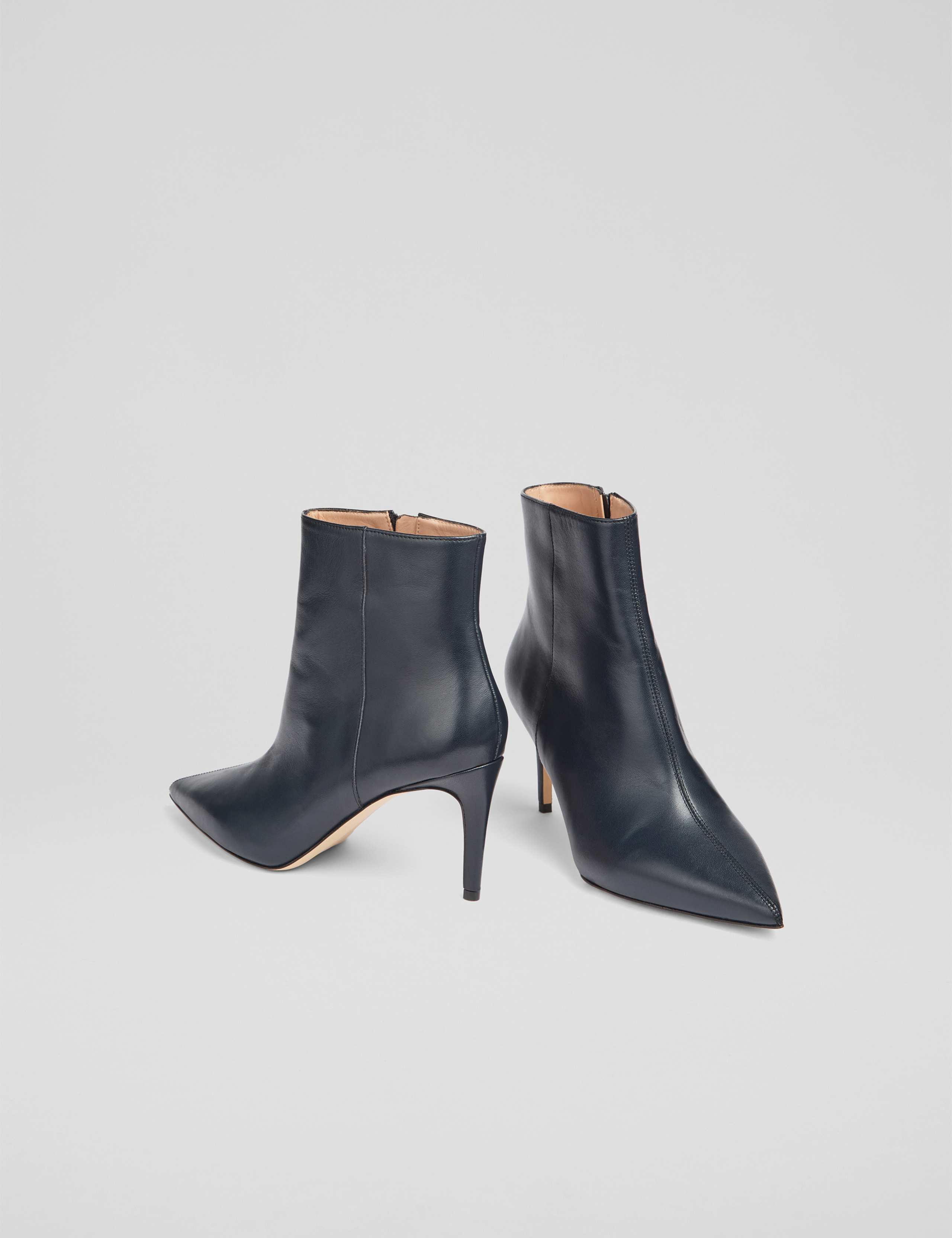 Suede Stiletto Heel Pointed Ankle Boots 3 of 4