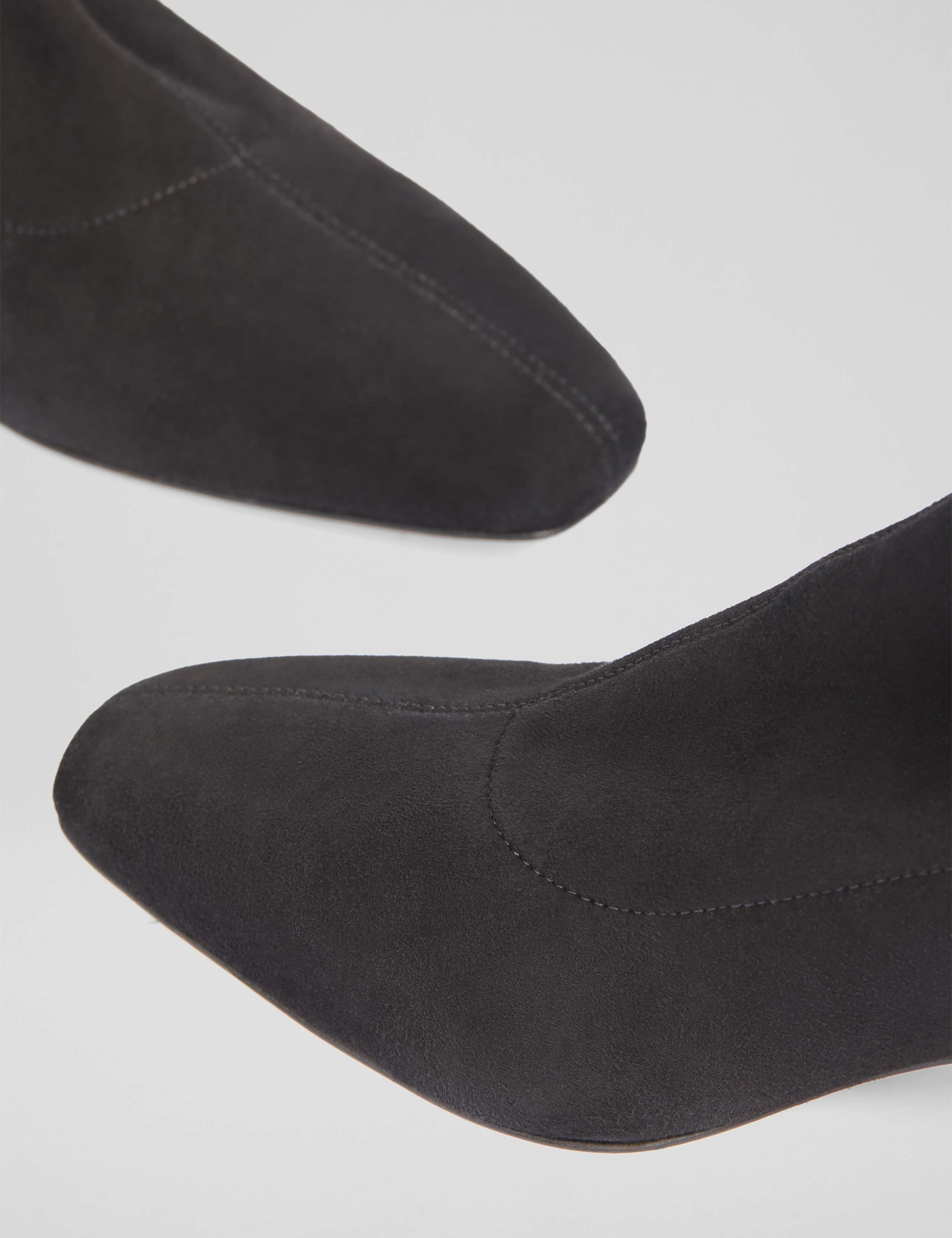 Suede Block Heel Knee High Boots 2 of 4
