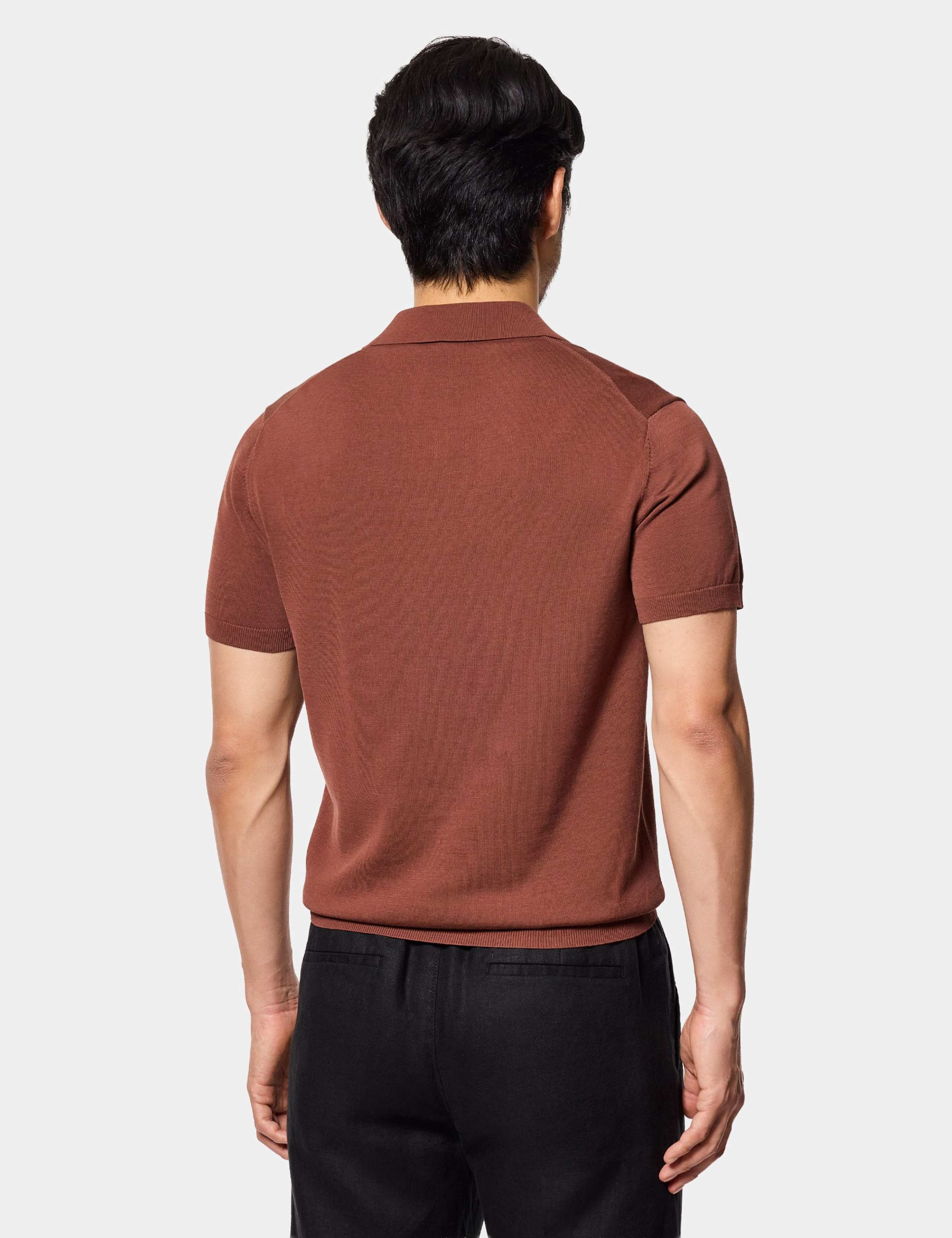 Pure Cotton Knitted Polo Shirt 3 of 3