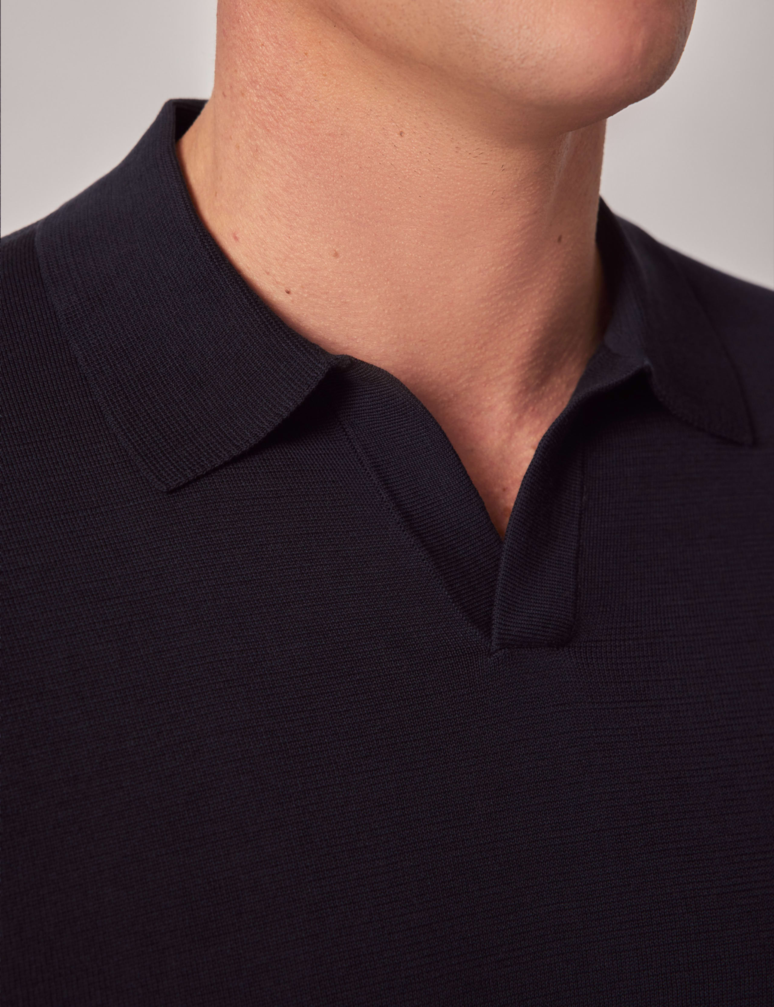 Pure Cotton Open Collar Knitted Polo Shirt 2 of 3