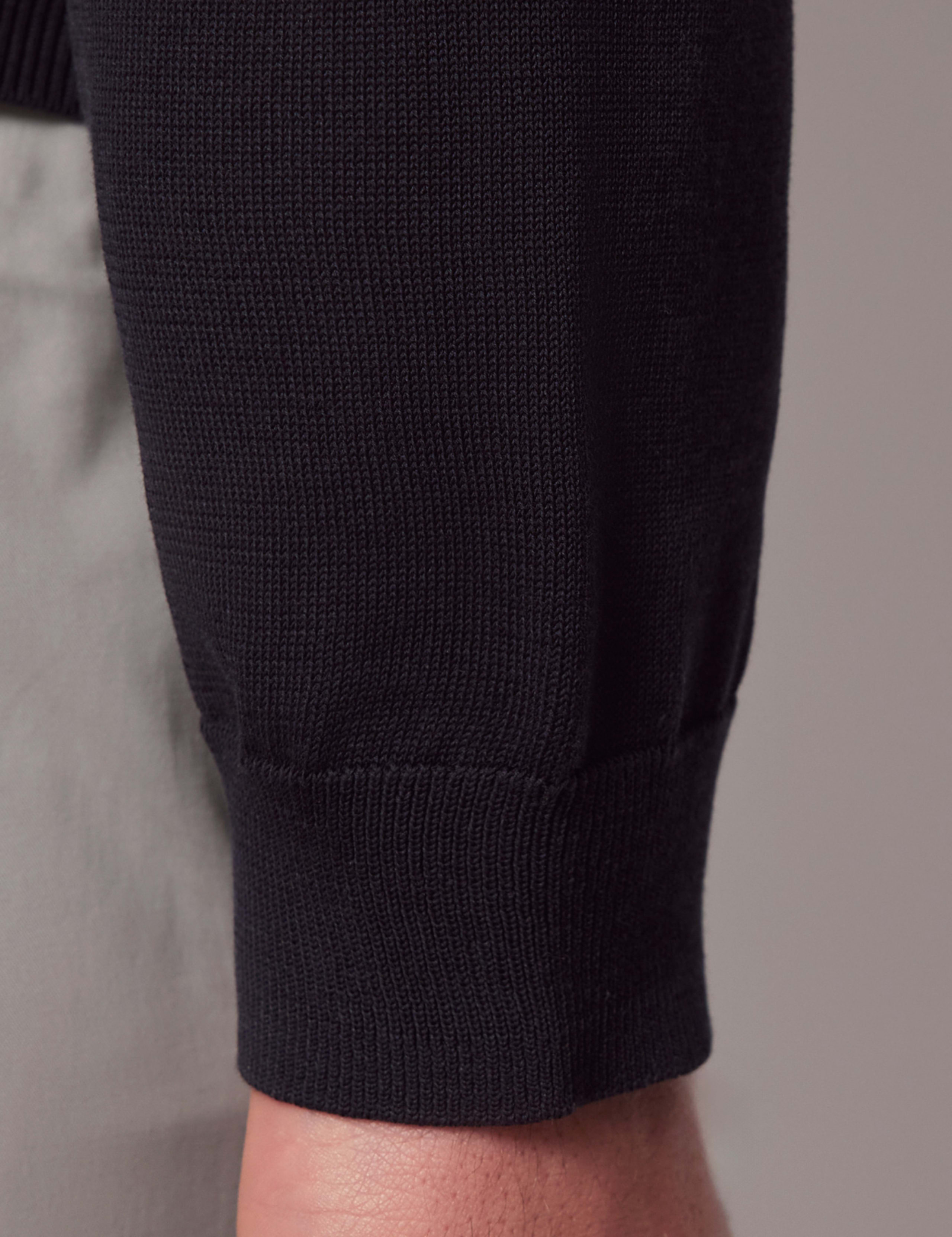 Pure Cotton Open Collar Knitted Polo Shirt 3 of 3