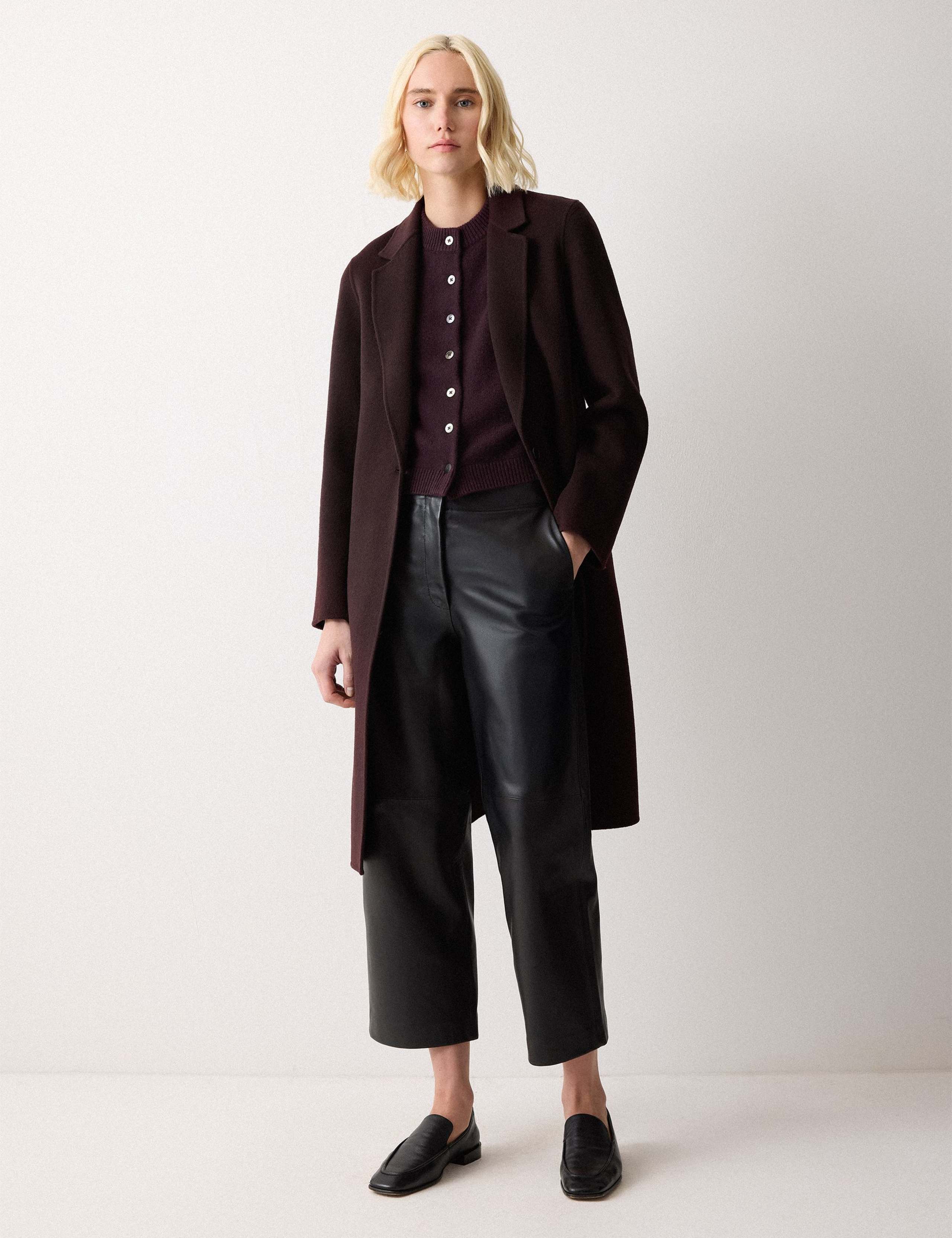 Wool Blend Straight Textured Waistcoat 3 of 6