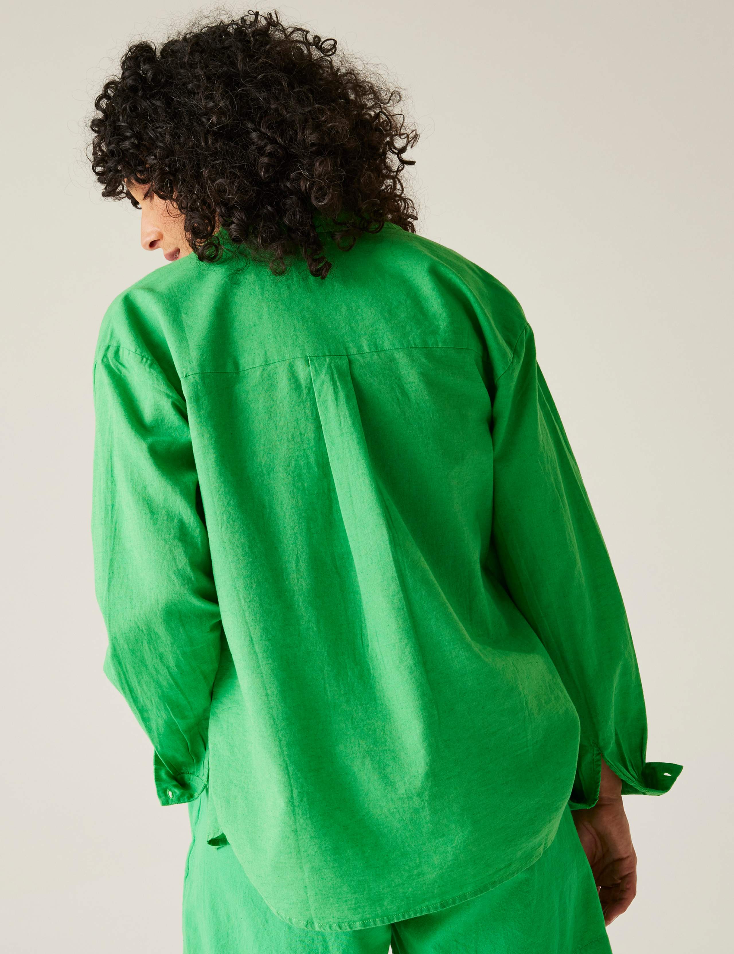 Primevere II Cotton Rich Shirt with Linen 5 of 7