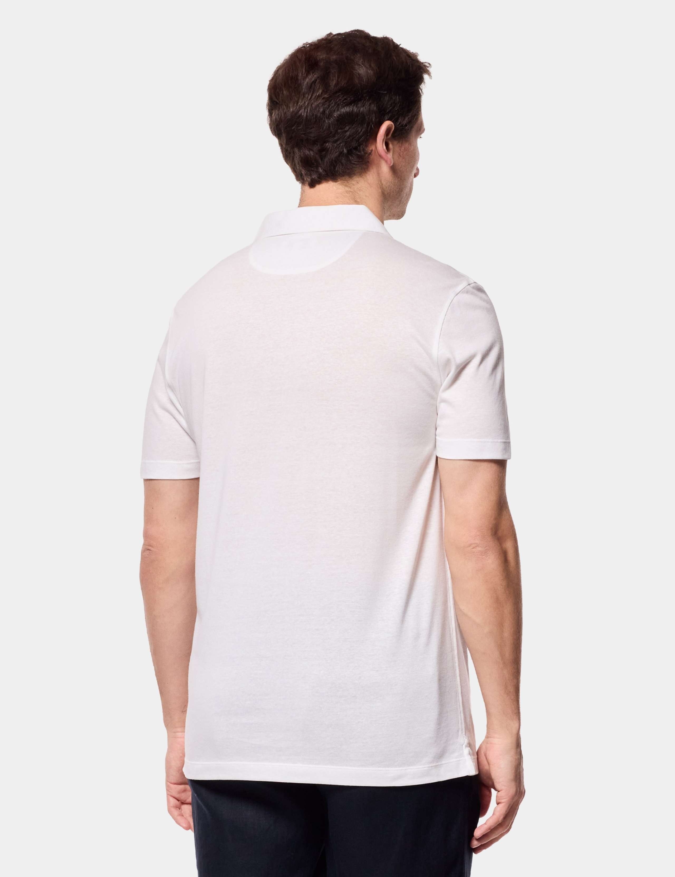 Pure Linen Open Neck Polo Shirt 3 of 3