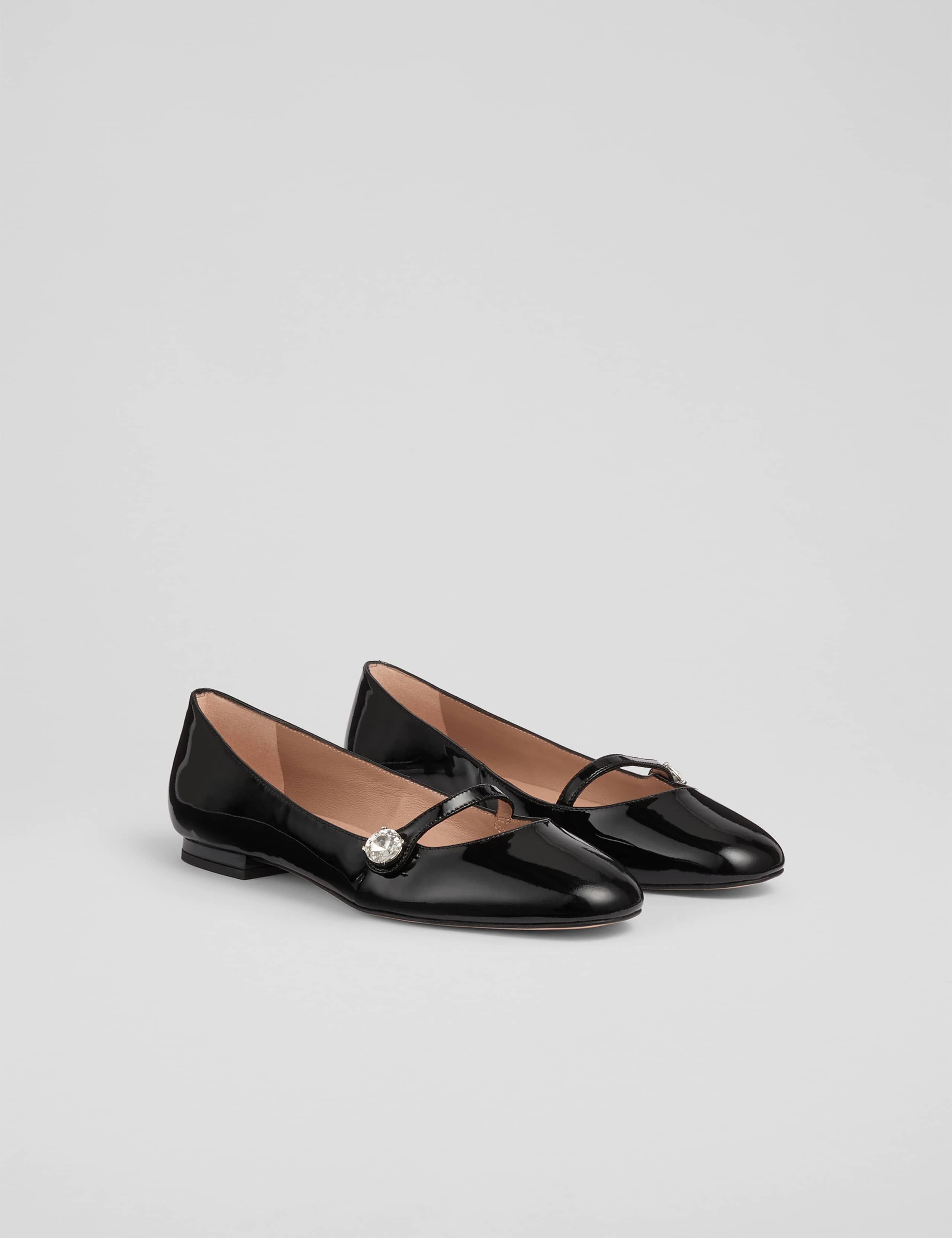 Leather Strappy Flat Pumps 3 of 4