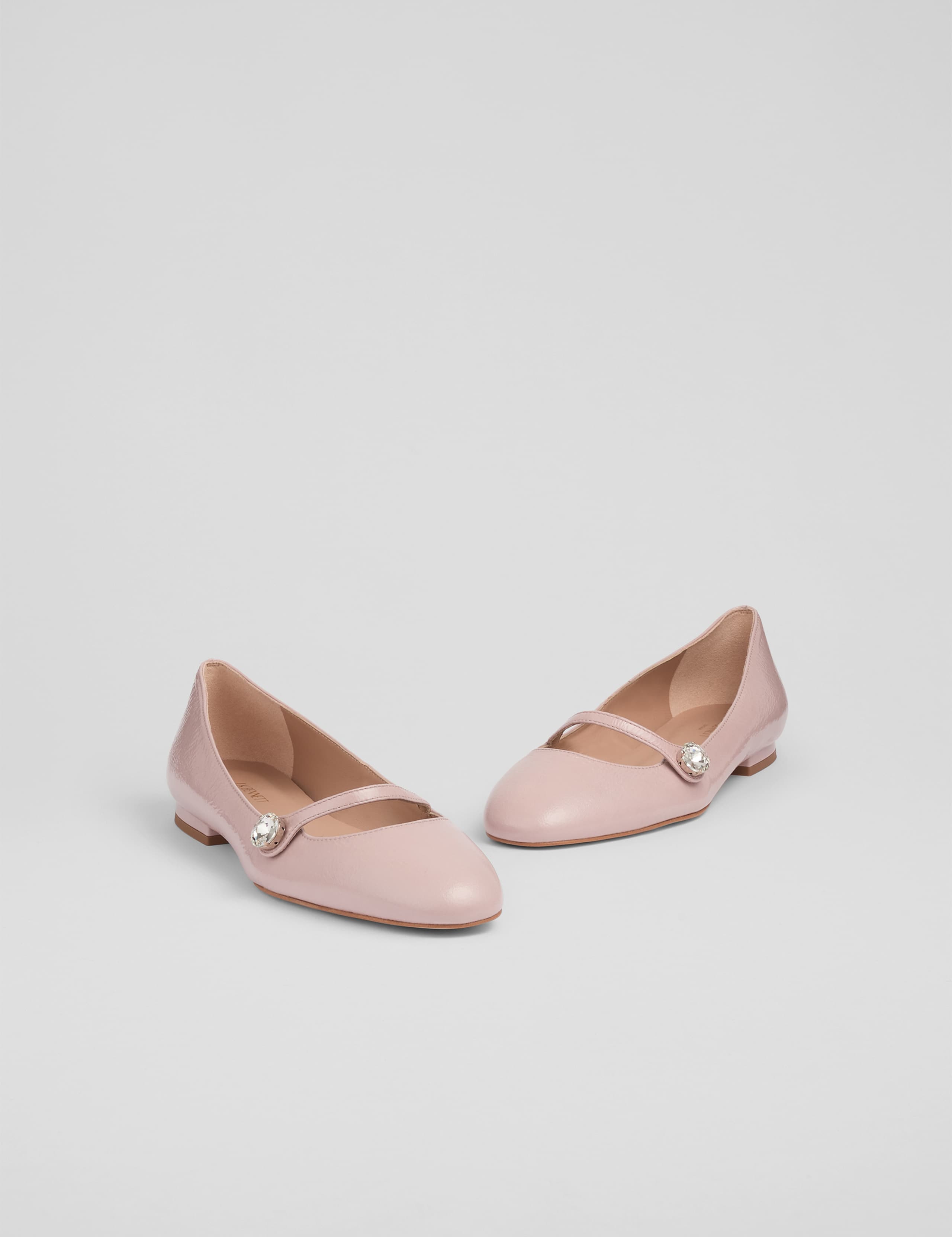 Leather Strappy Flat Pumps 3 of 4