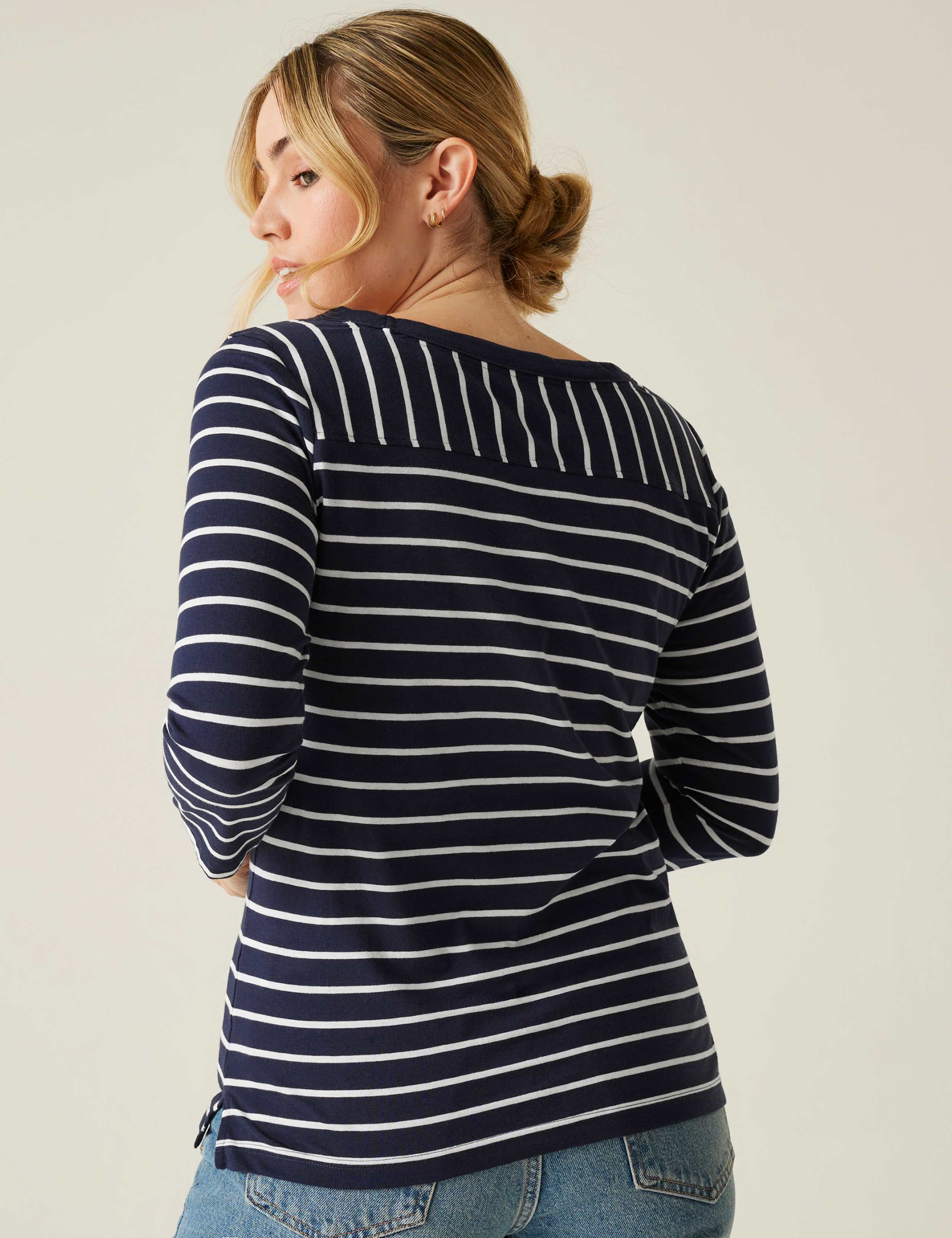 Baylette II Cotton Rich Striped Top 4 of 7