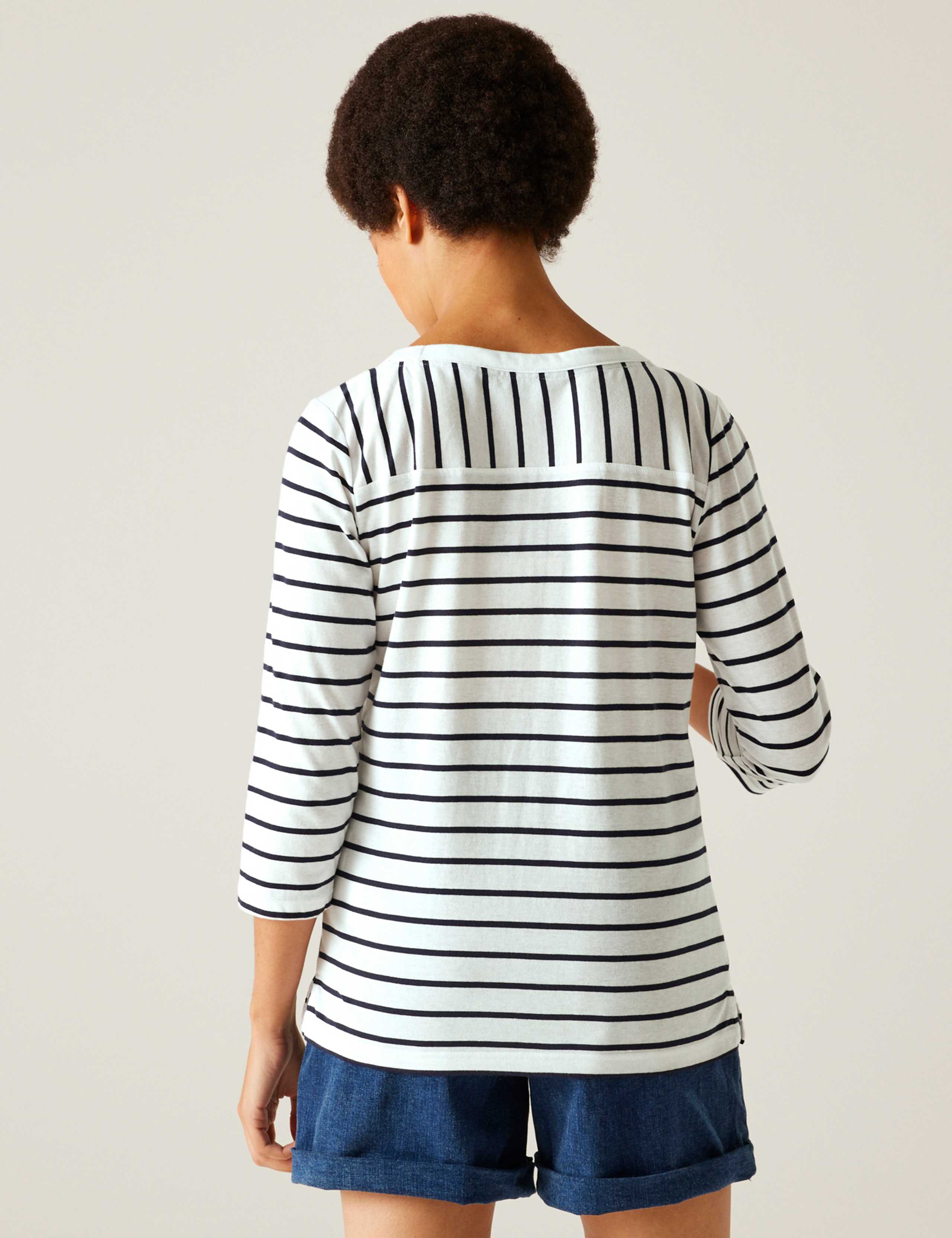 Baylette II Cotton Rich Striped Top 3 of 6