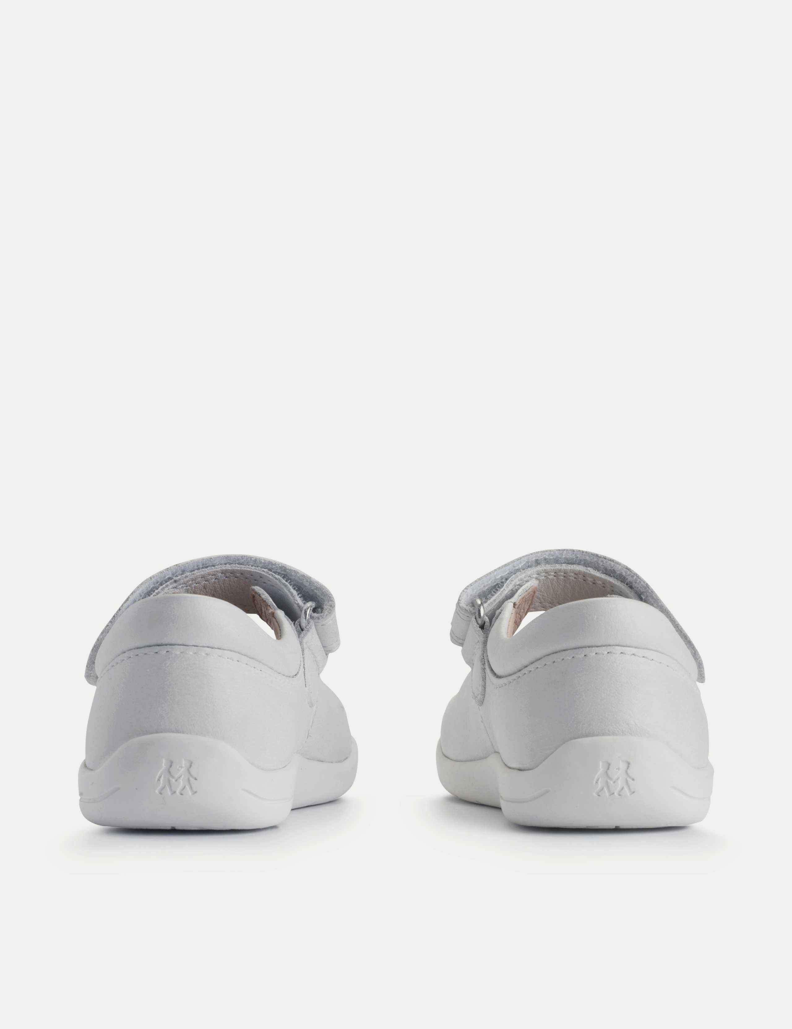 Kids' Leather Flower Riptape Shoes (4 Small - 8 Small) 4 of 6