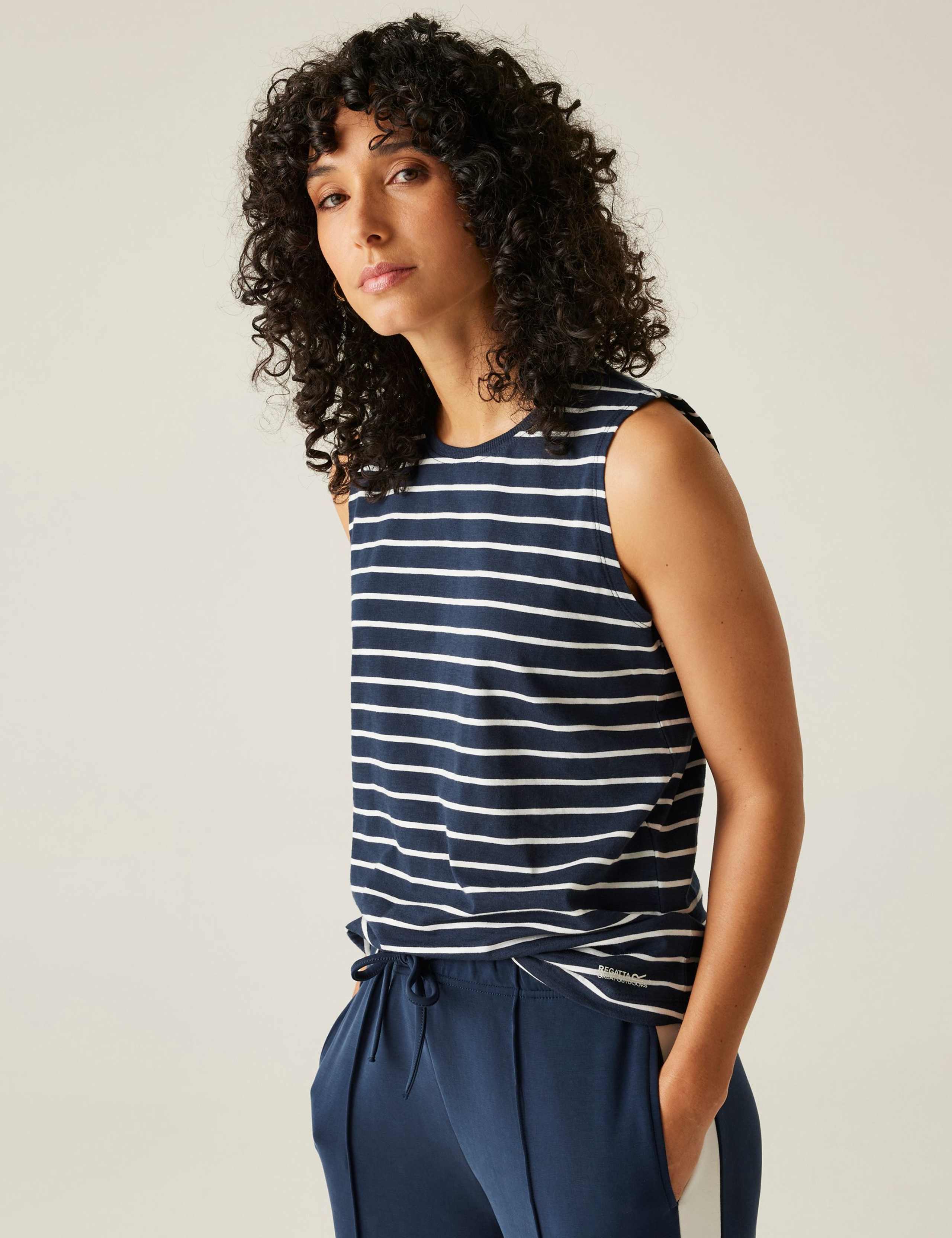 Fariene Pure Cotton Striped Vest 3 of 5