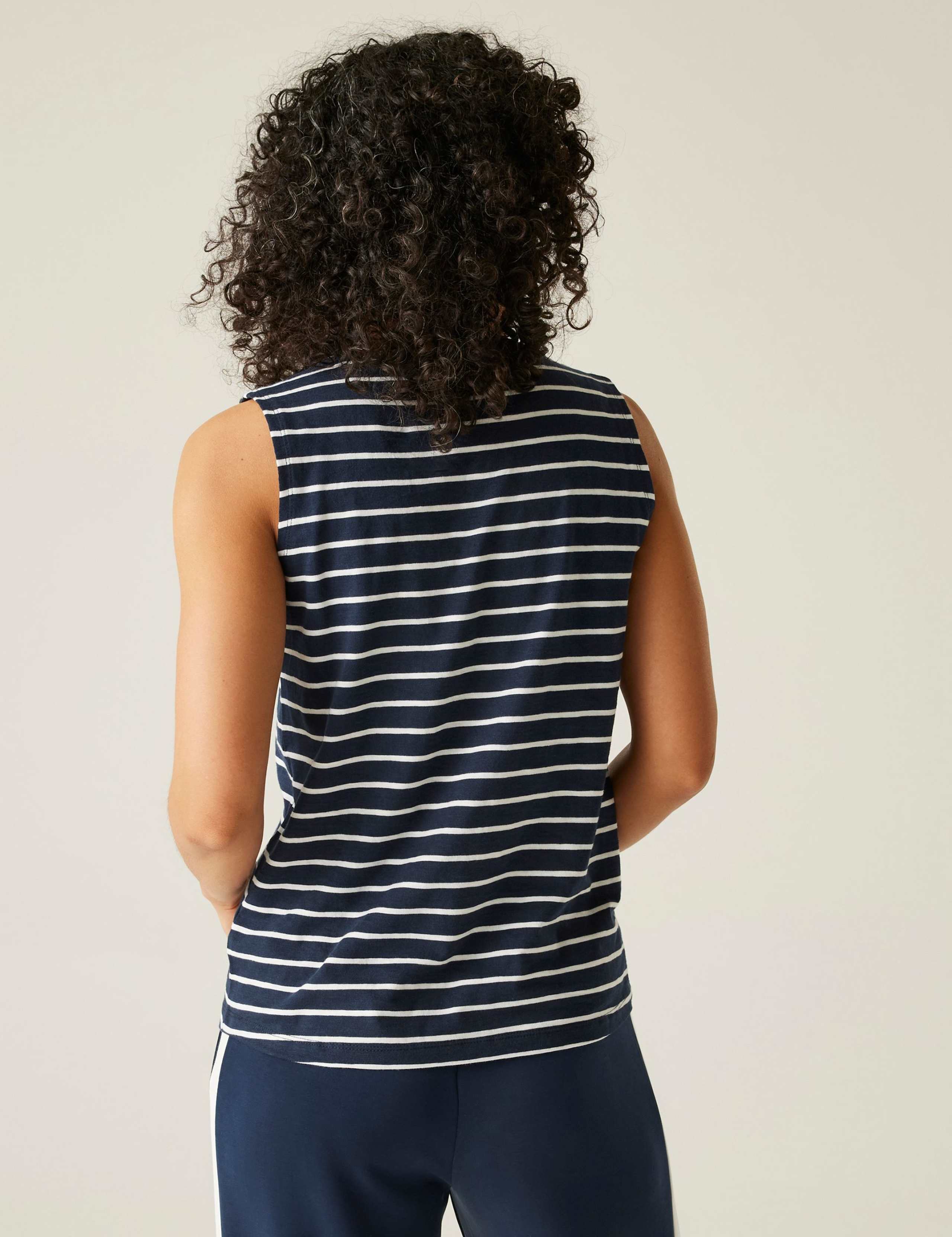 Fariene Pure Cotton Striped Vest 4 of 5