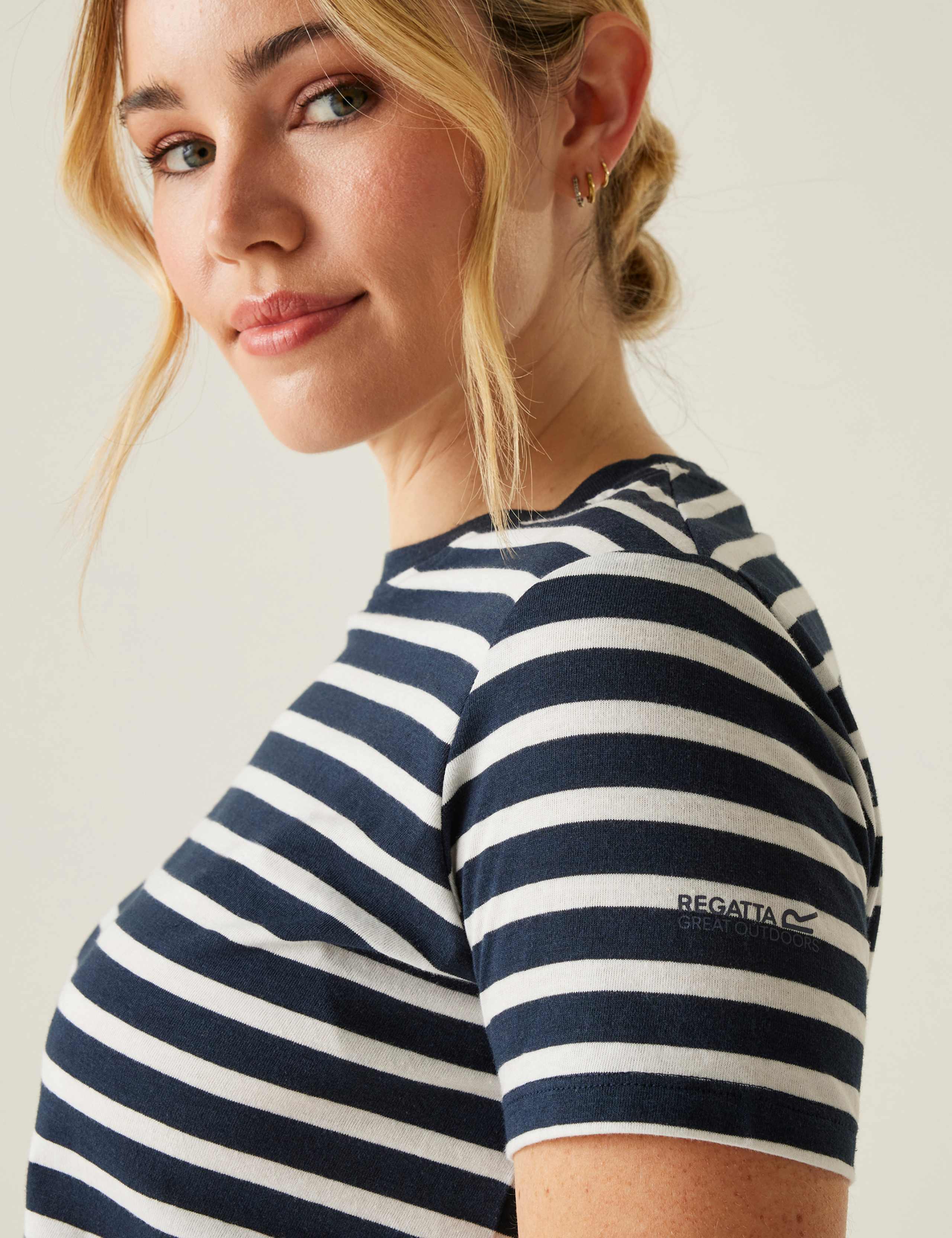 Bayletta Cotton Rich Striped T-Shirt 3 of 6